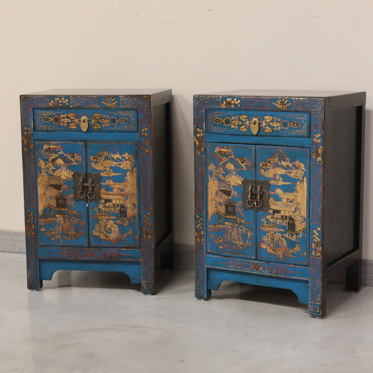 COMODINO SHANXI LACCA DECORATA
