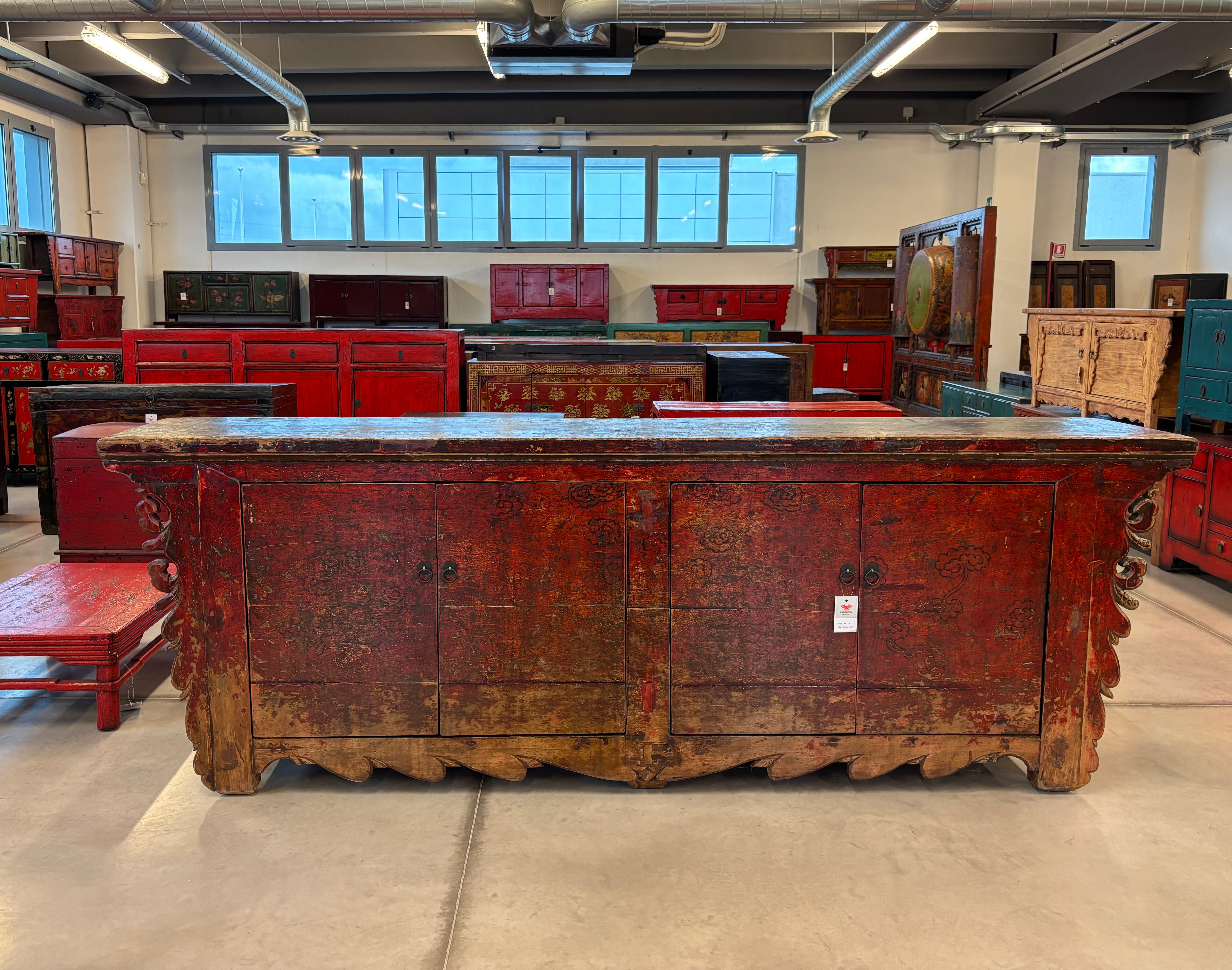 GRANDE CREDENZA ALTARE CINESE DEL GANZU