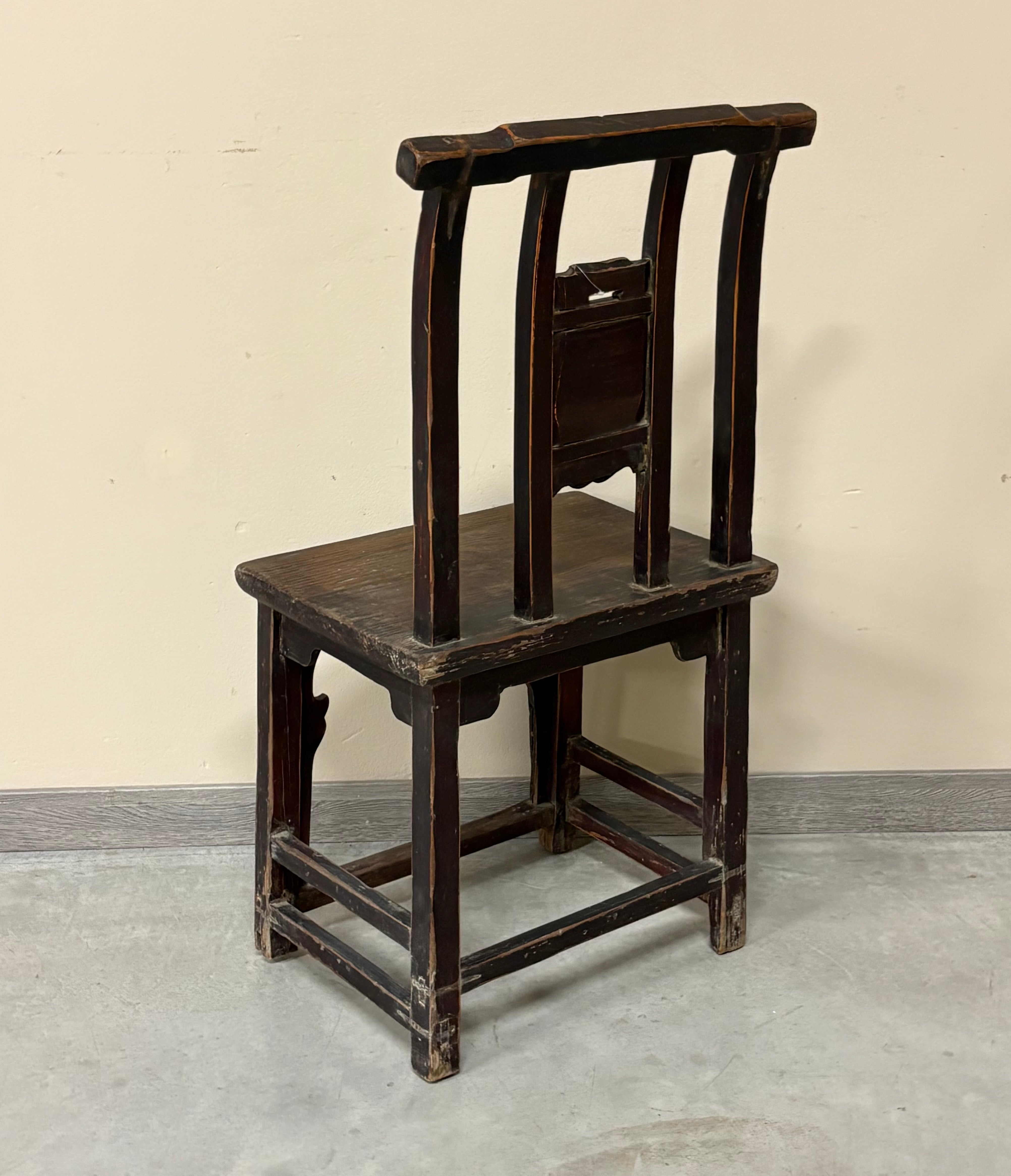 SEDIA DEL FUJIAN SCHIENALE CON FORMELLA INTAGLIATA