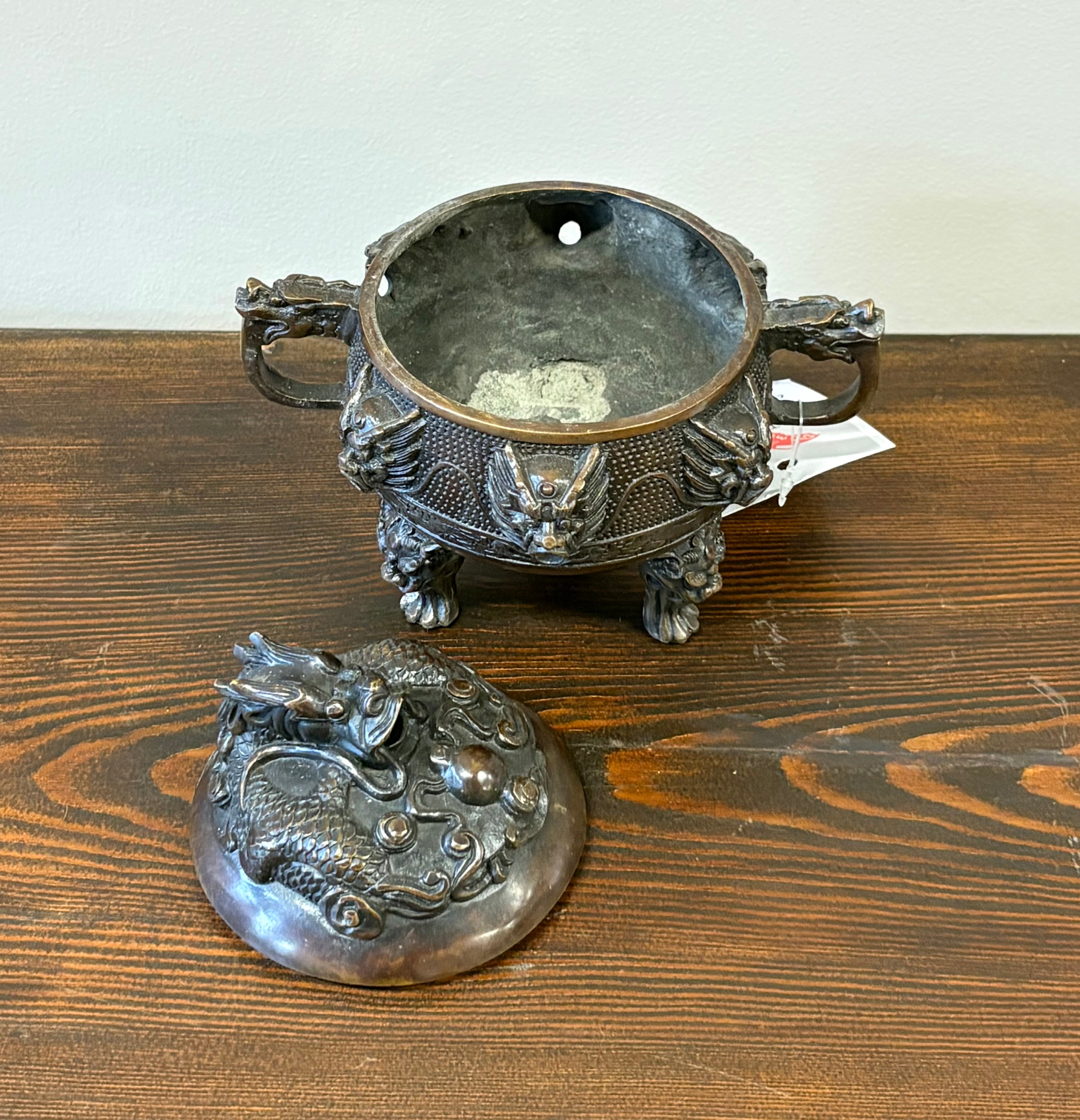 PORTAINCENSO CINESE IN OTTONE