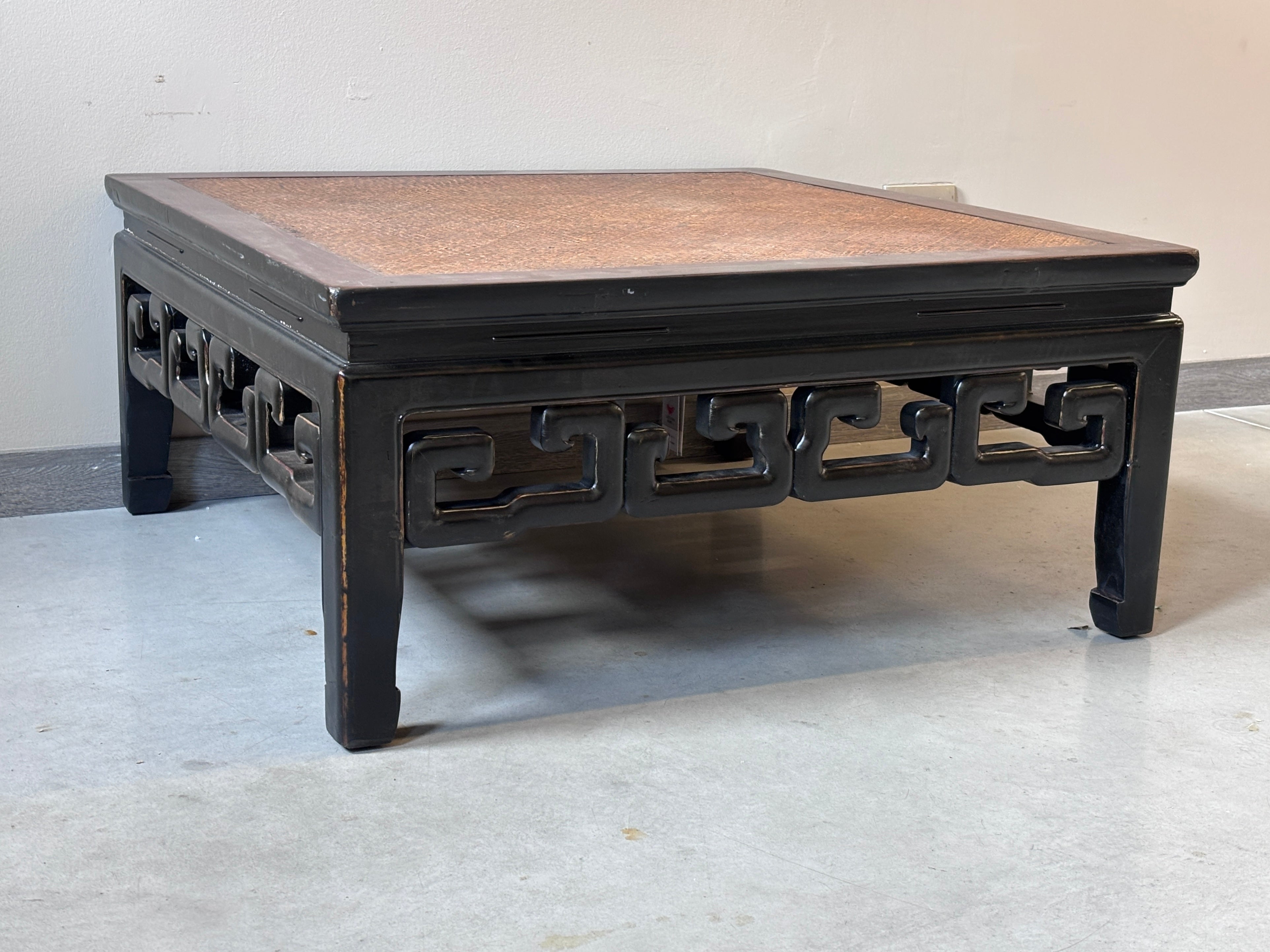 TAVOLO CINESE QUADRATO PIANO RATTAN