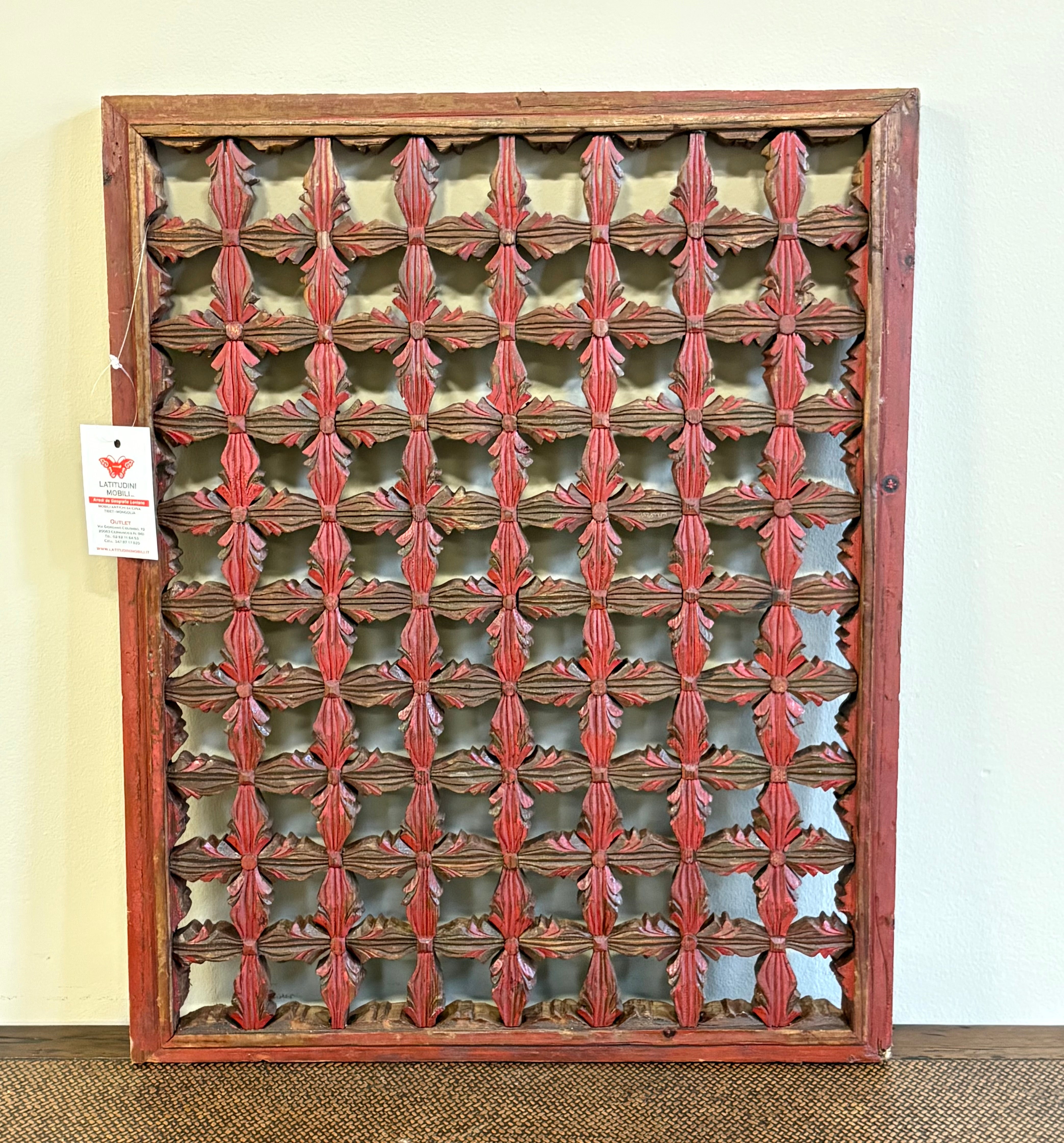 PANNELLO CINESE LIGNEO CON INTAGLI