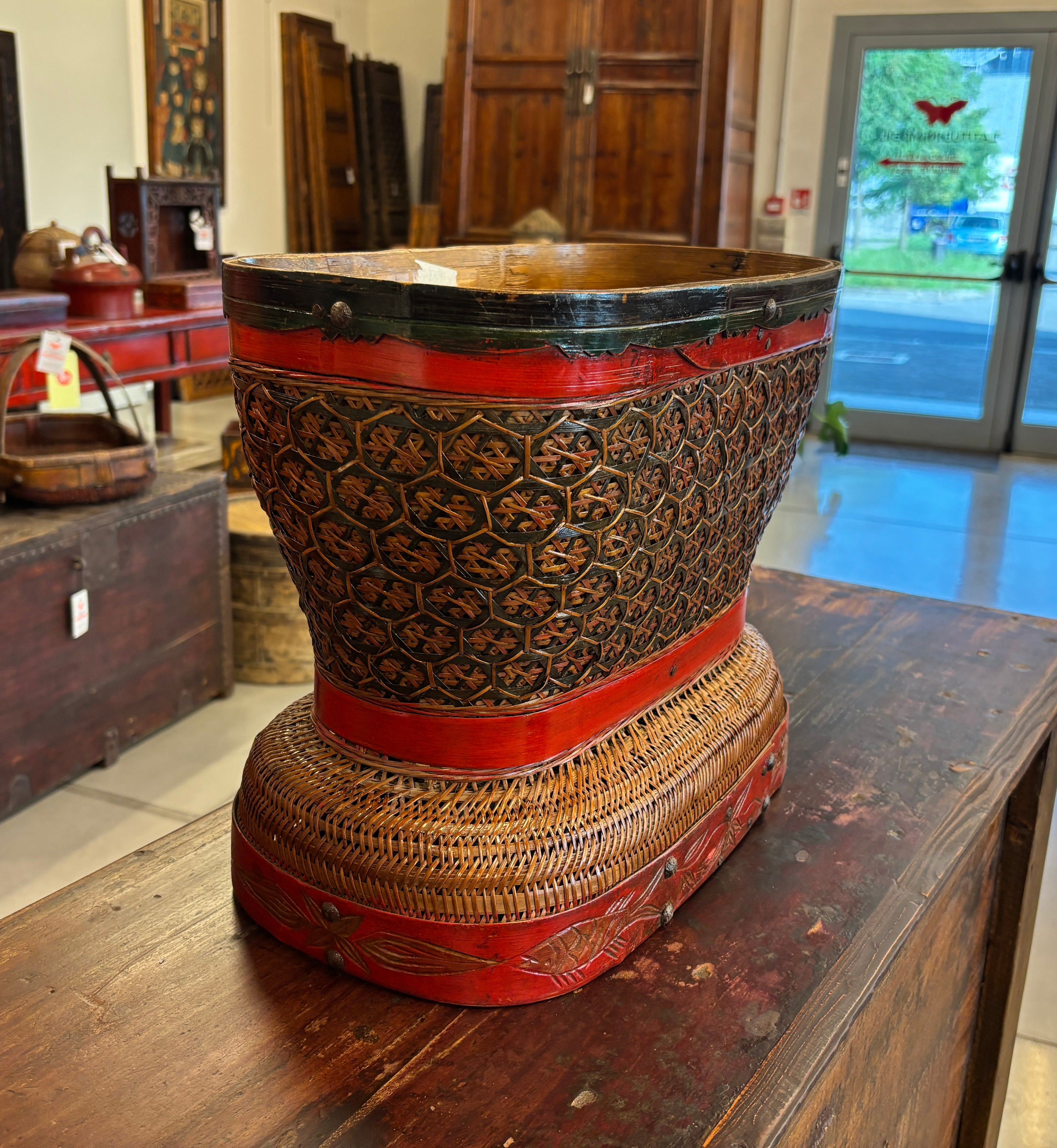 CESTA DA THE' IN BAMBU'