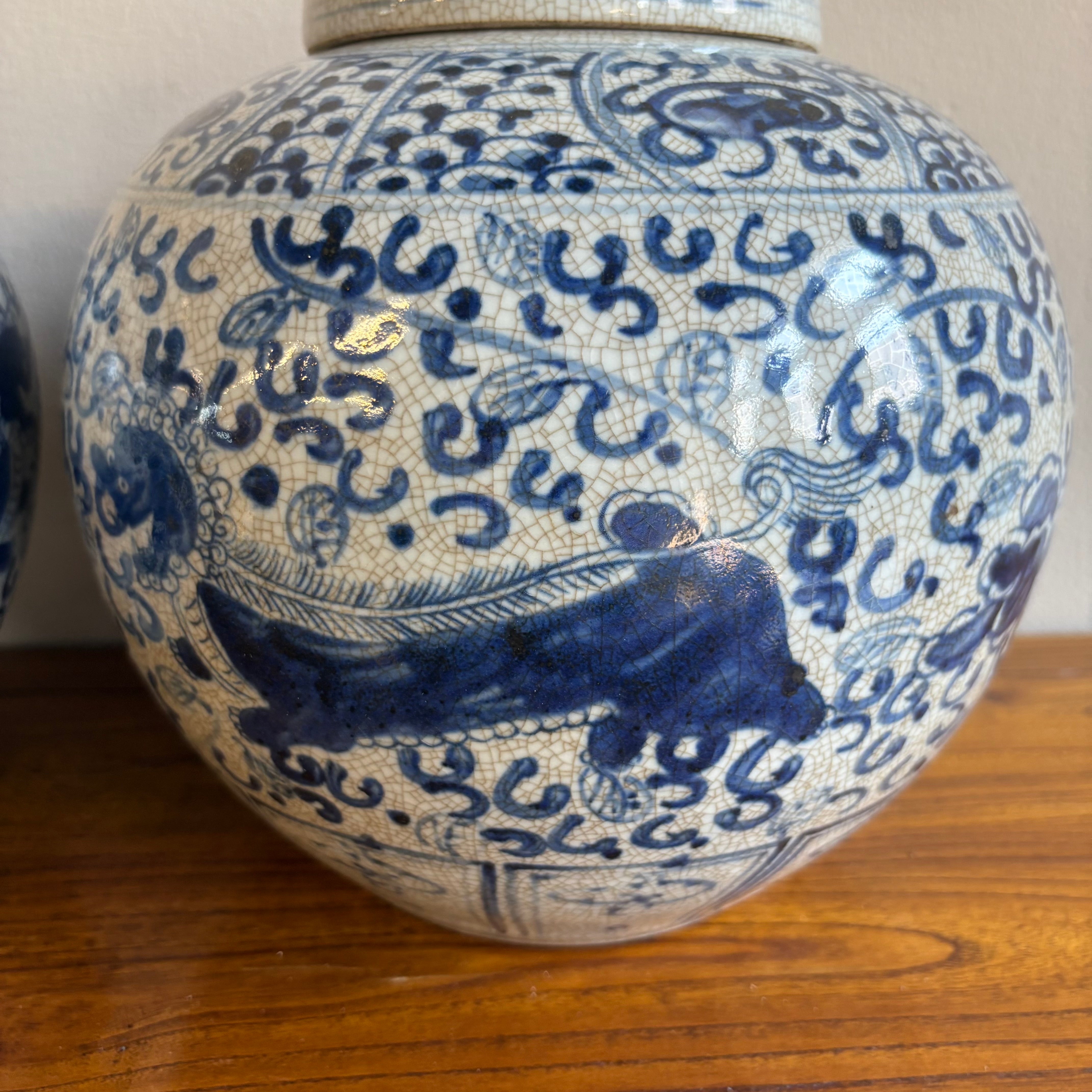 VASO CINESE IN CERAMICA CON COPERCHIO
