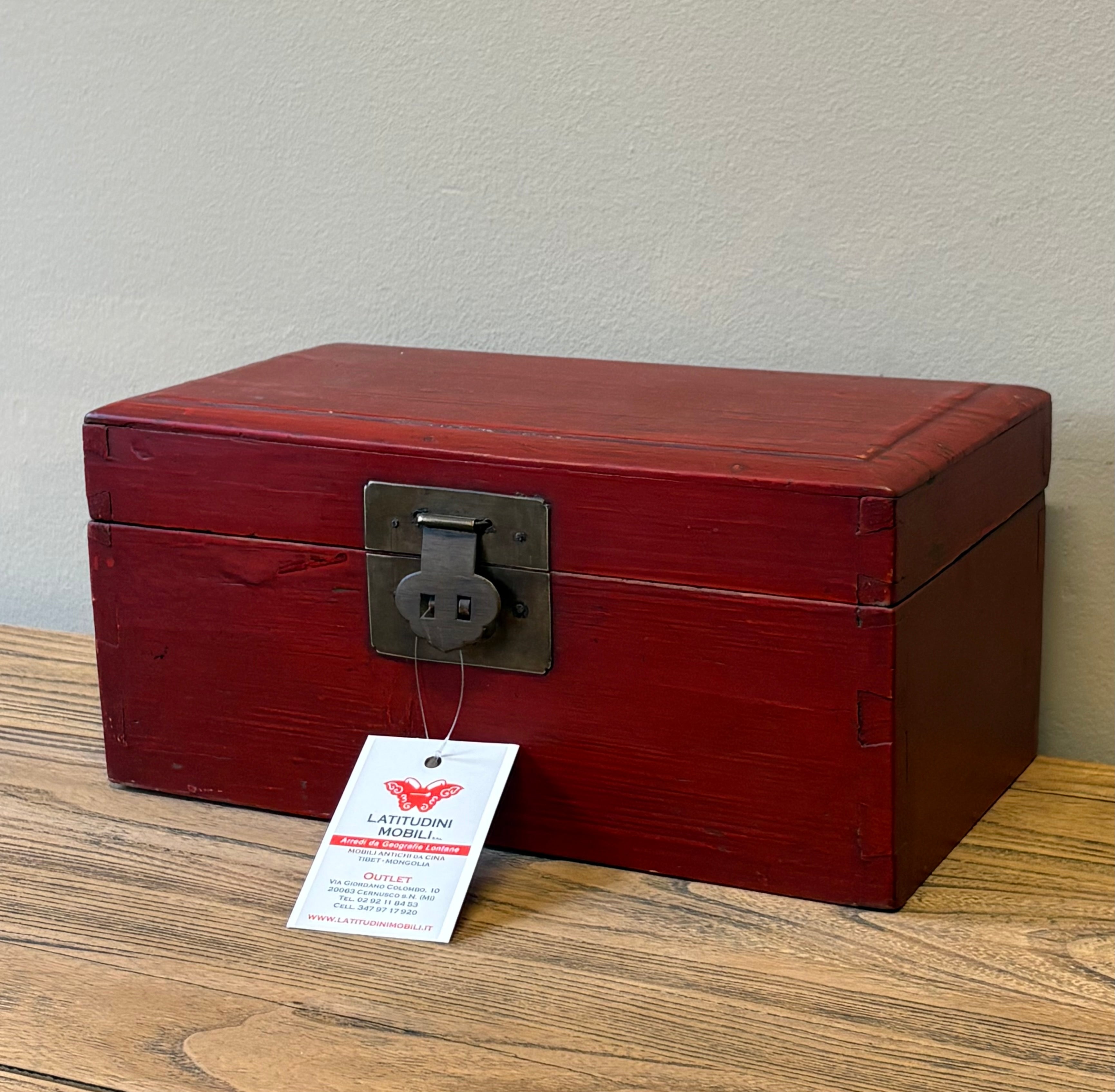 BAULETTO CINESE LACCA ROSSA