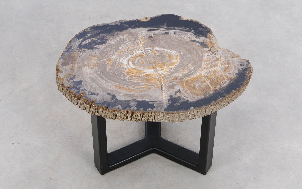 Lastra per tavolino in legno pietrificato - 49353i