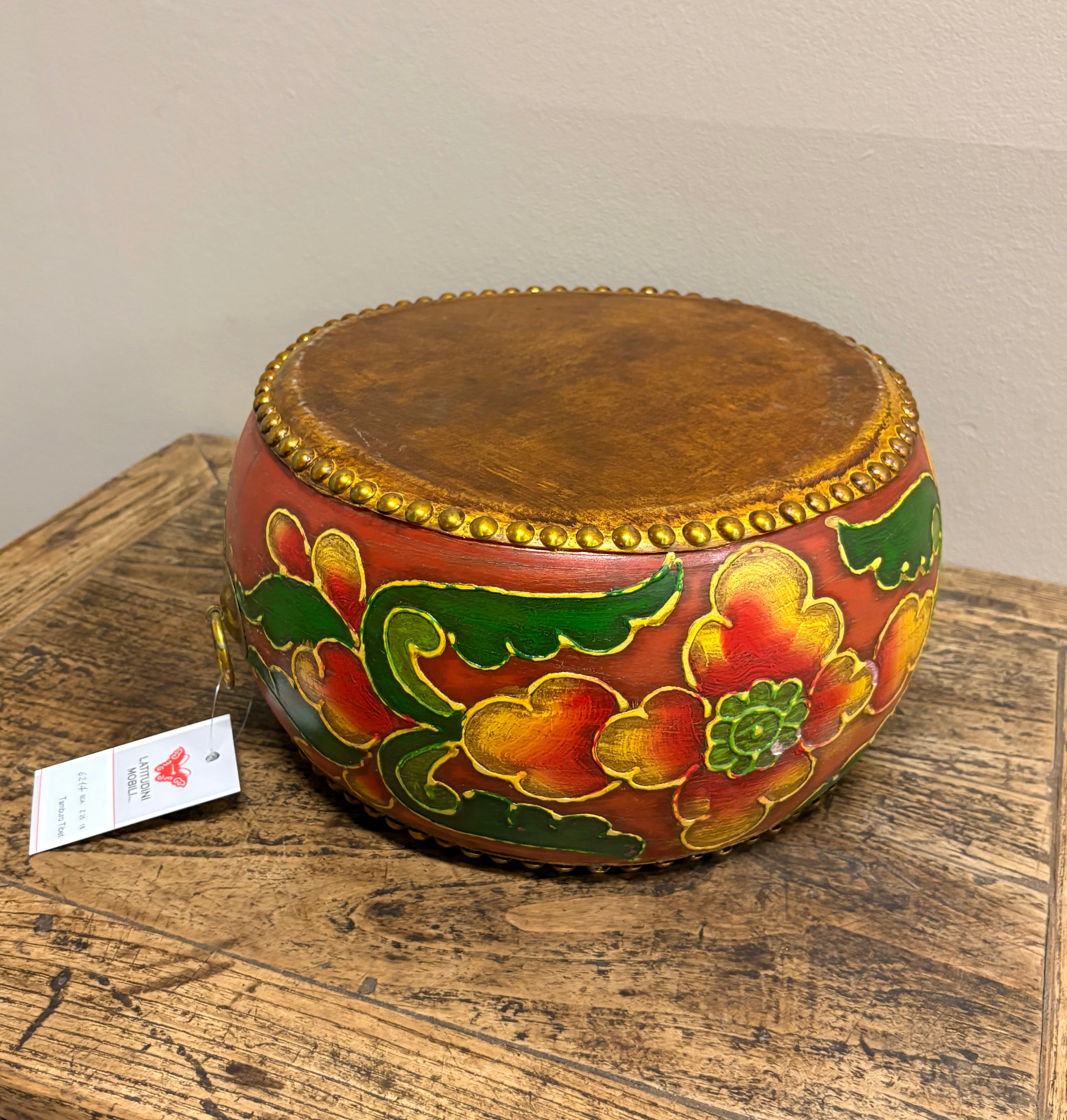 TAMBURELLO TIBETANO DECORATO