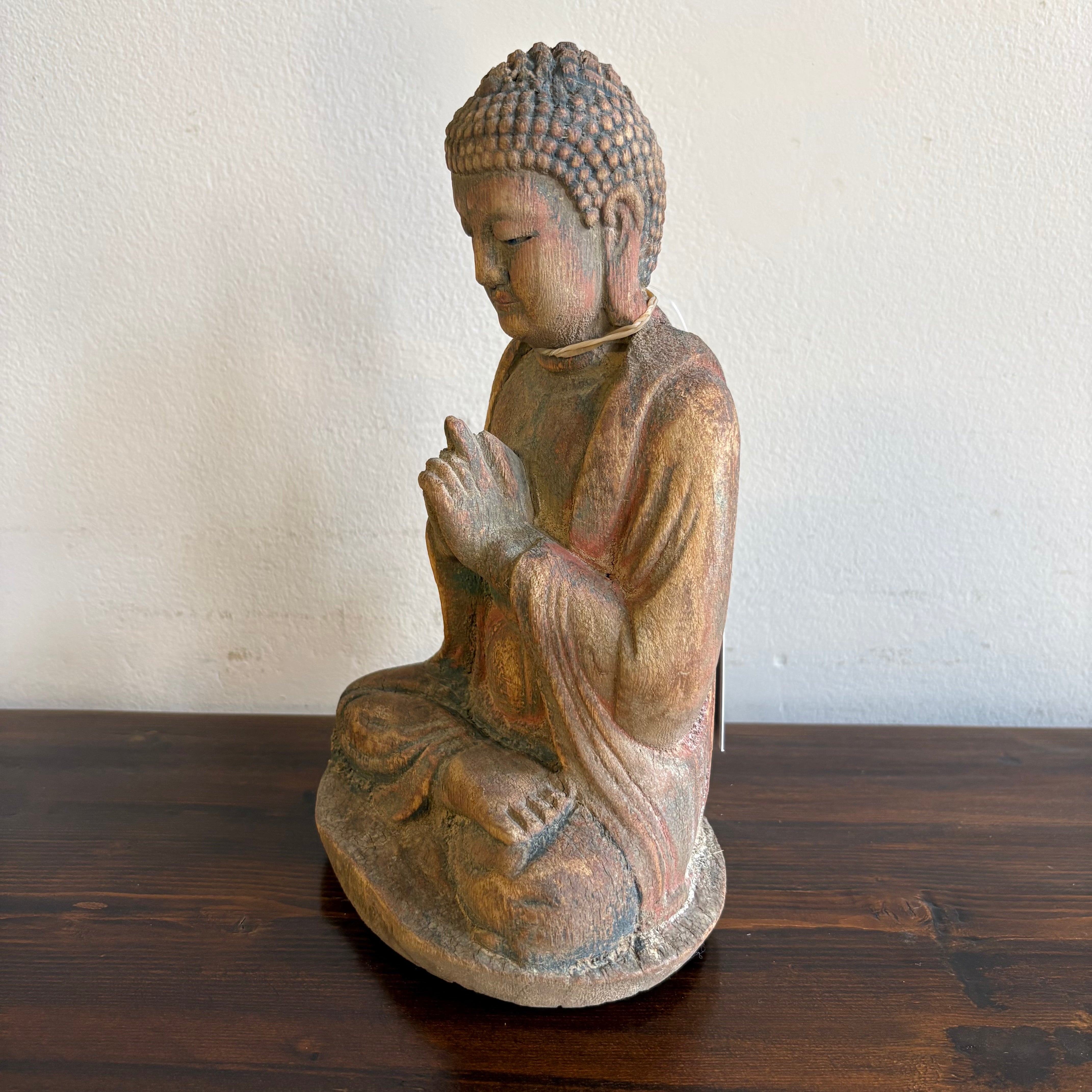 STATUETTA LIGNEA CINESE BUDDHA