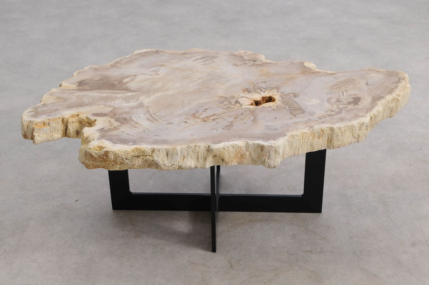 Lastra per tavolino in legno pietrificato - 56198