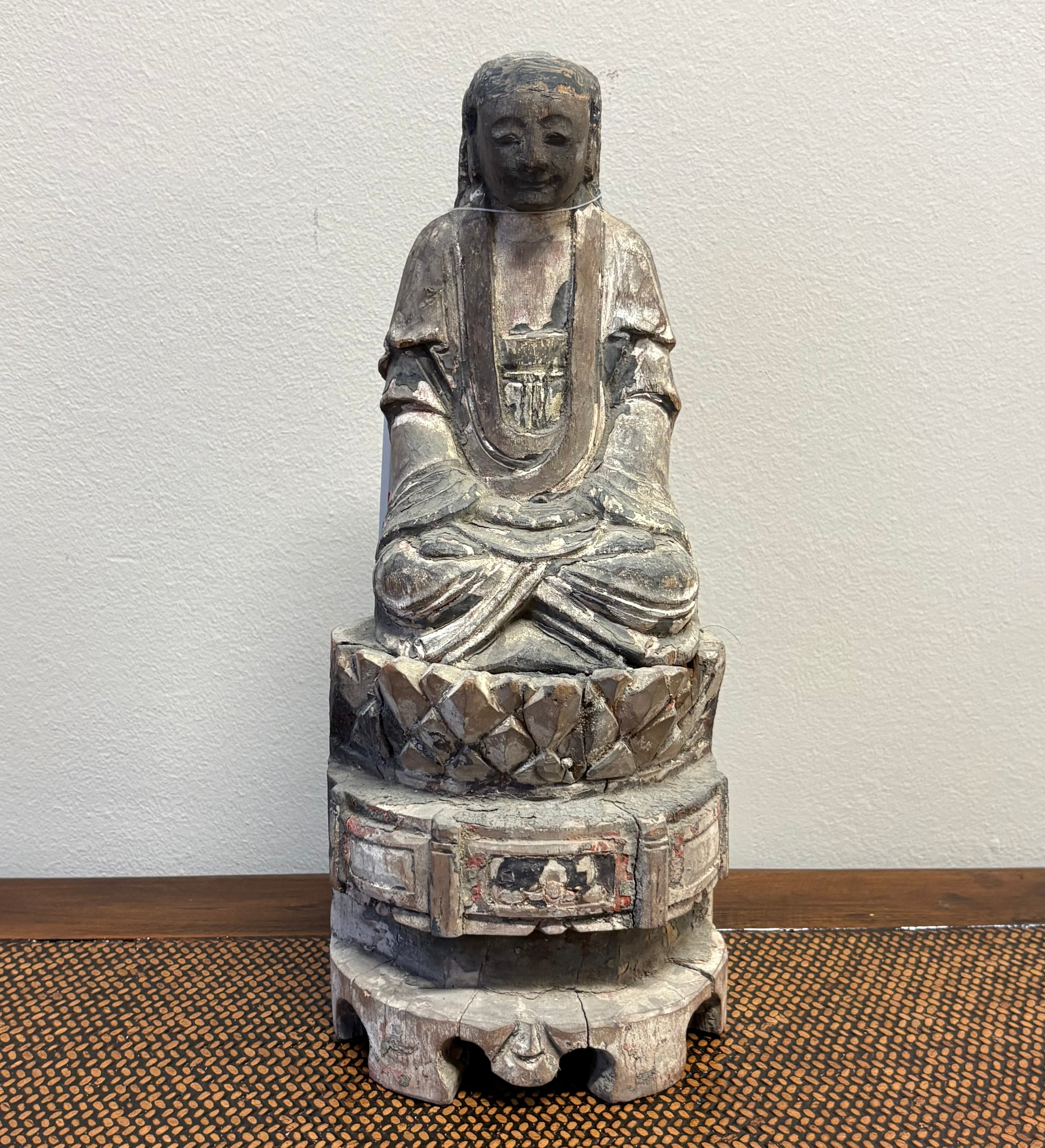 STATUA LIGNEA CINESE - LUOHAN