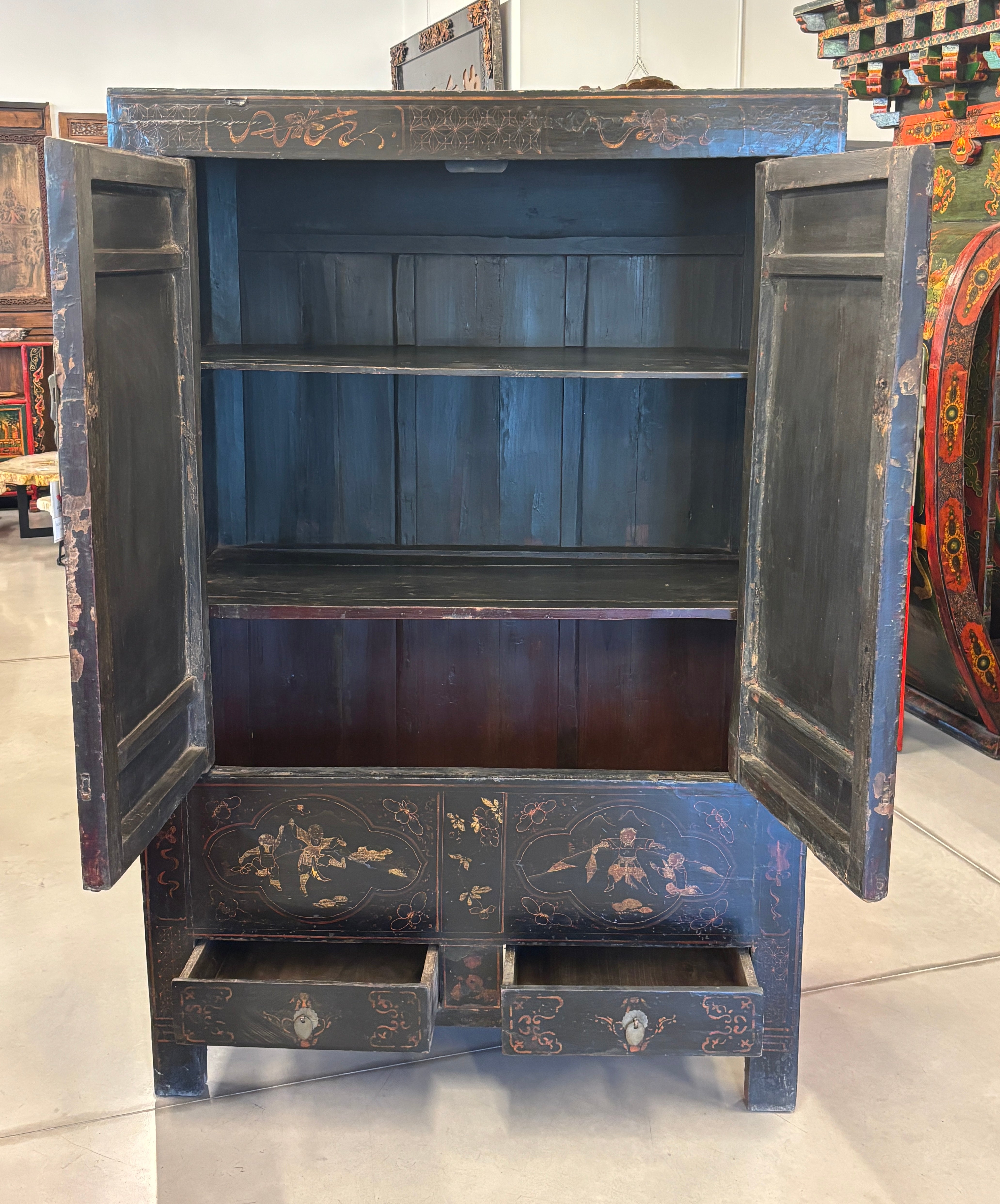 ARMADIO CINESE SHANXI CON DECORI