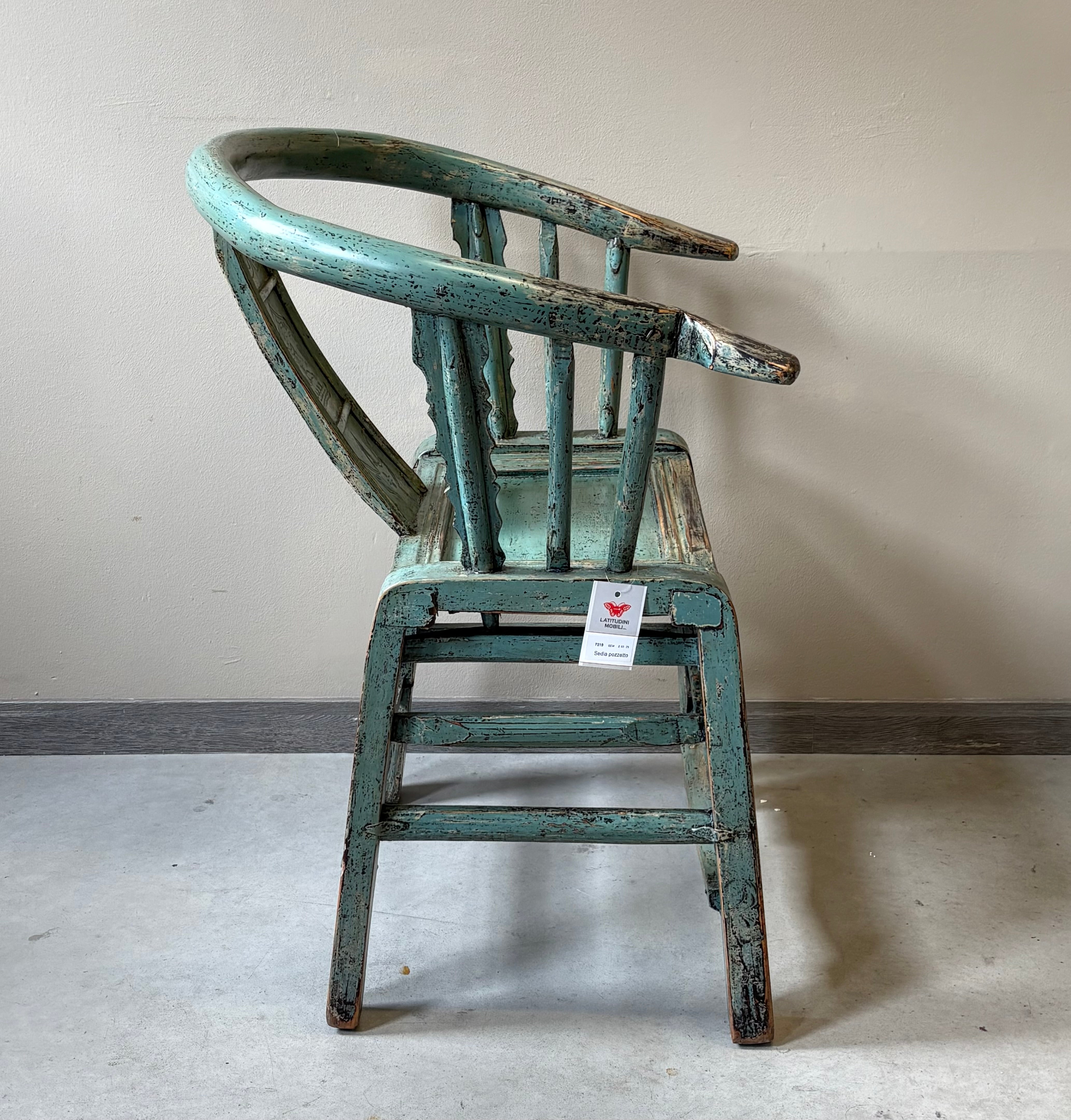 SEDIA CINESE A POZZETTO IN LACCA