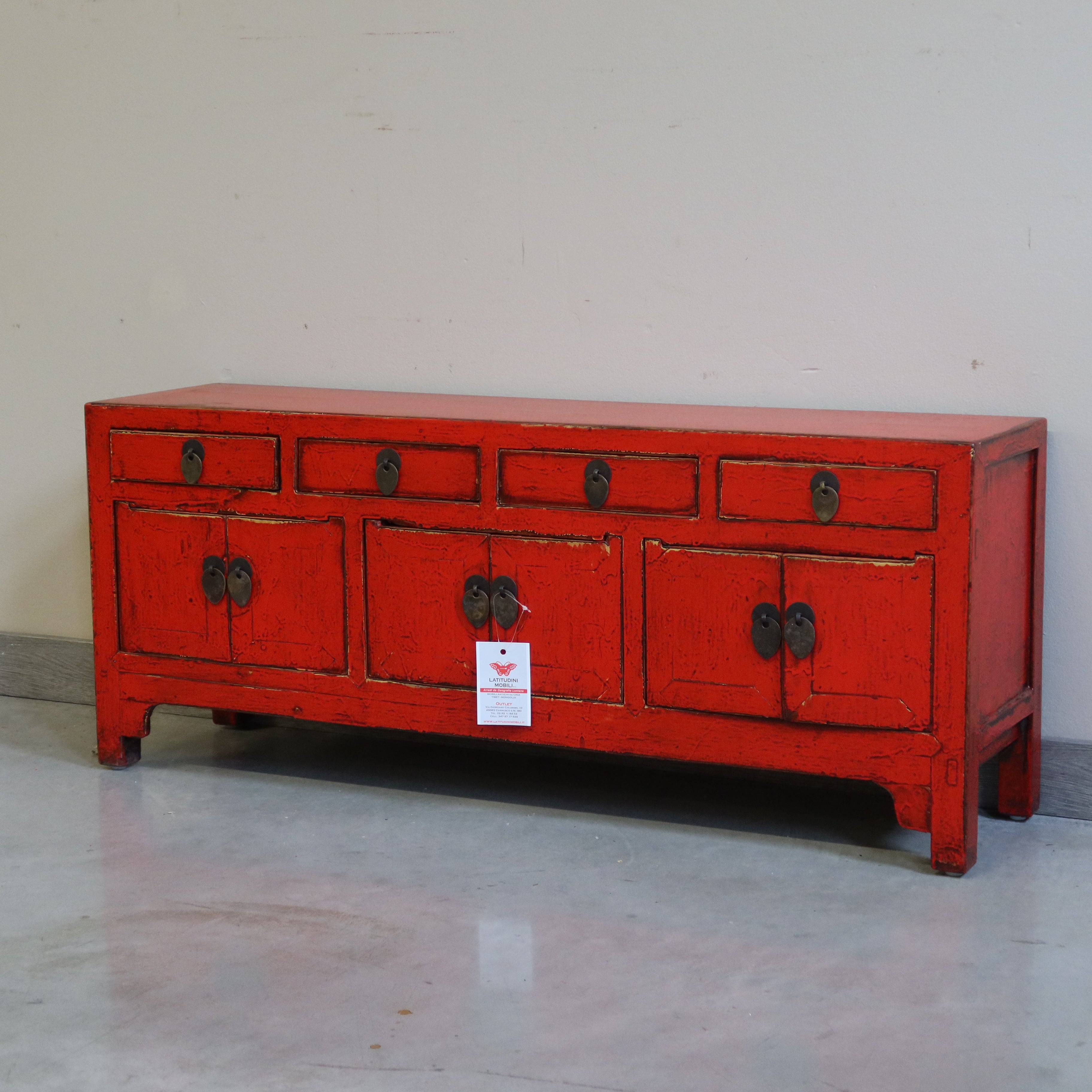 BASSA CASSAPANCHINA IN LACCA ROSSA