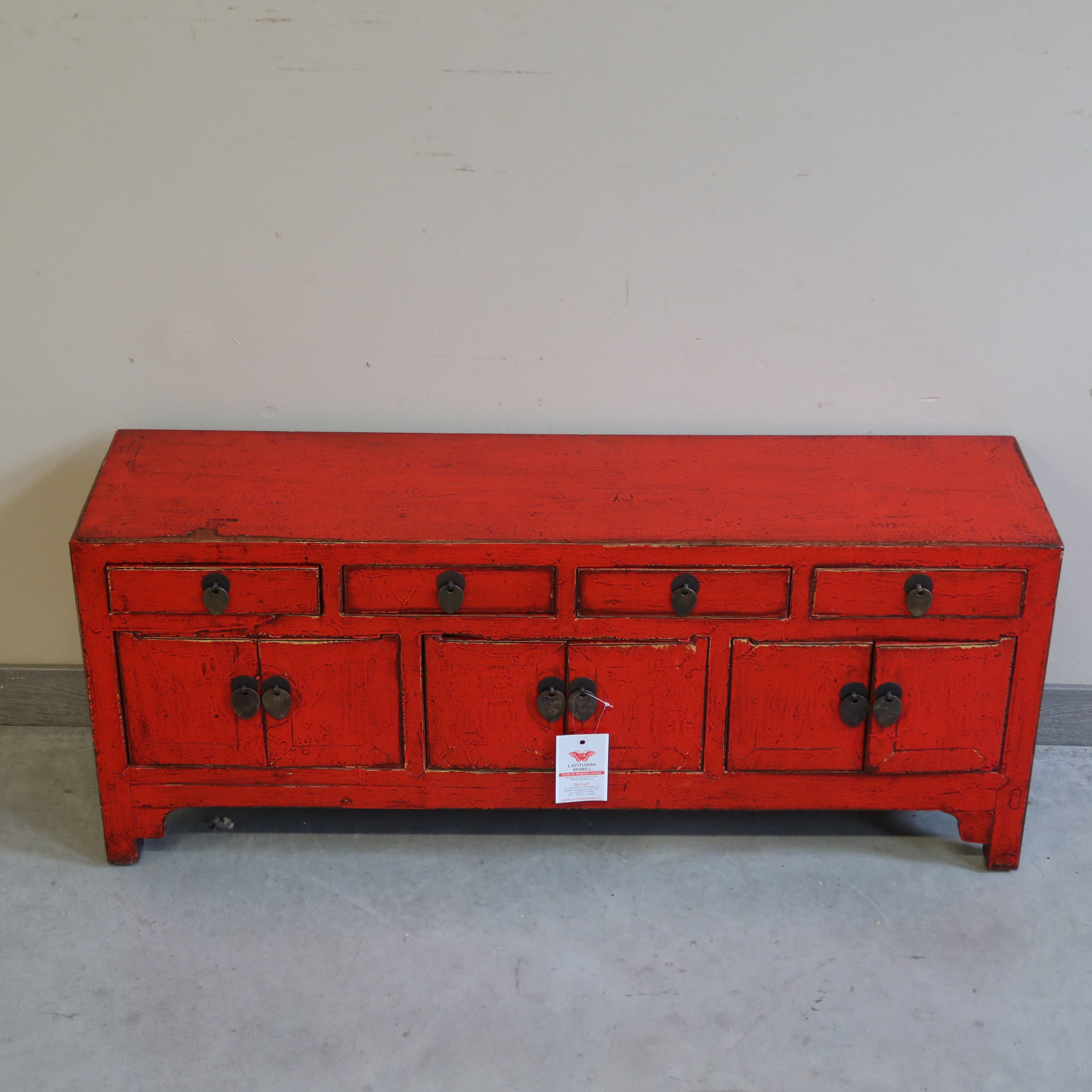 BASSA CASSAPANCHINA IN LACCA ROSSA