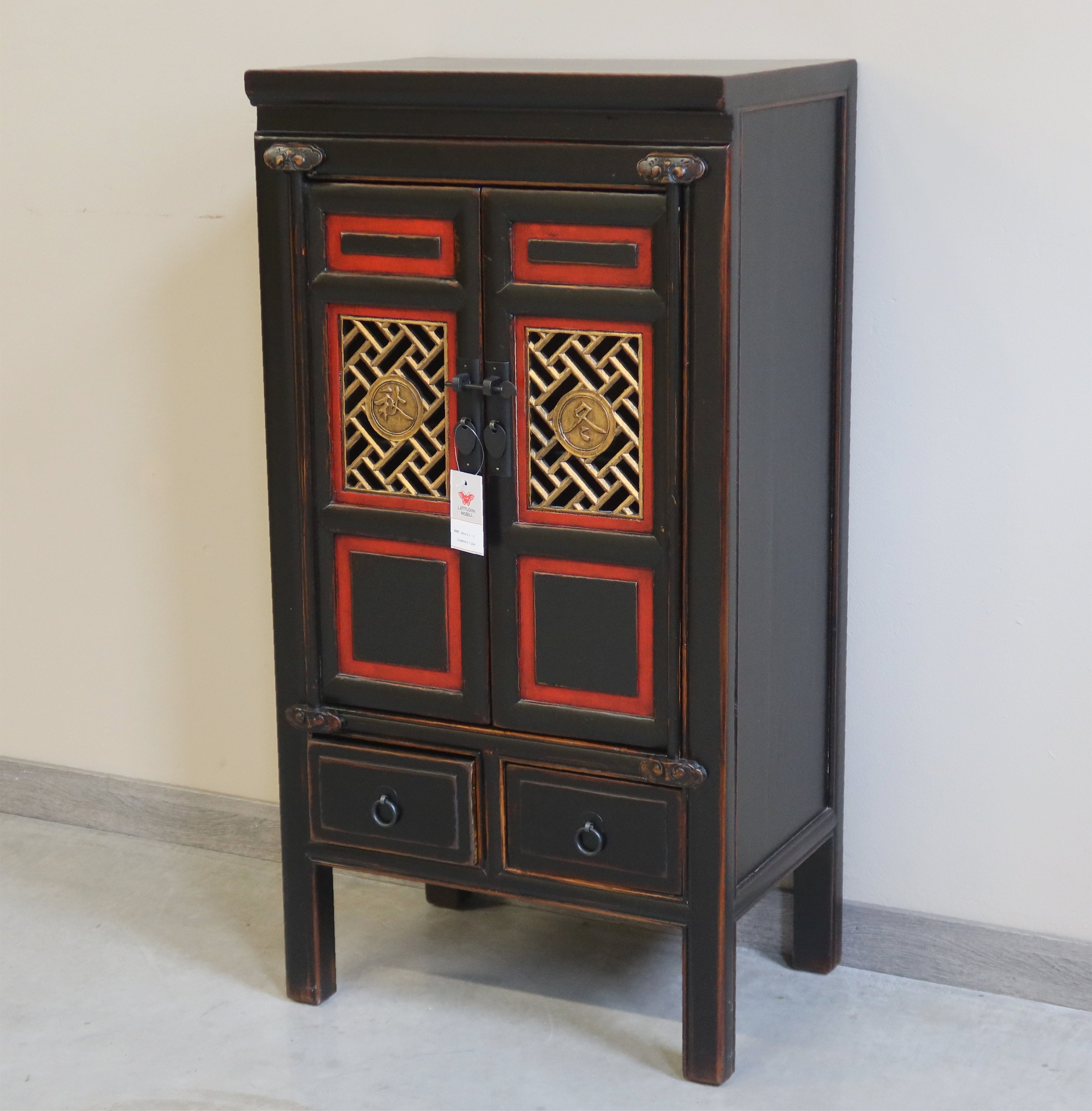 CREDENZINO ALTO DEL FUJIAN LACCA BICOLORE