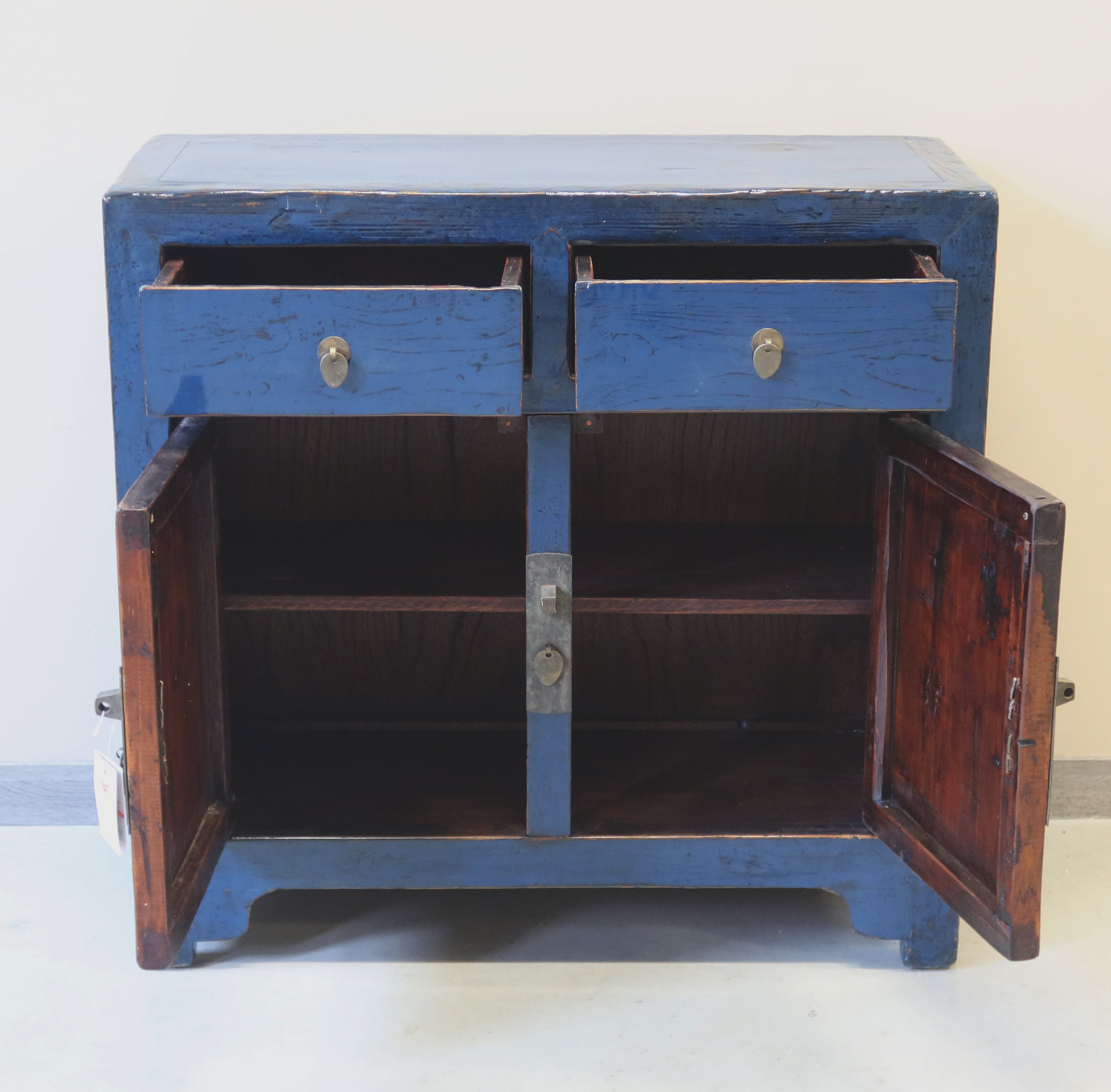 CREDENZINO LACCA BLU 2C2A