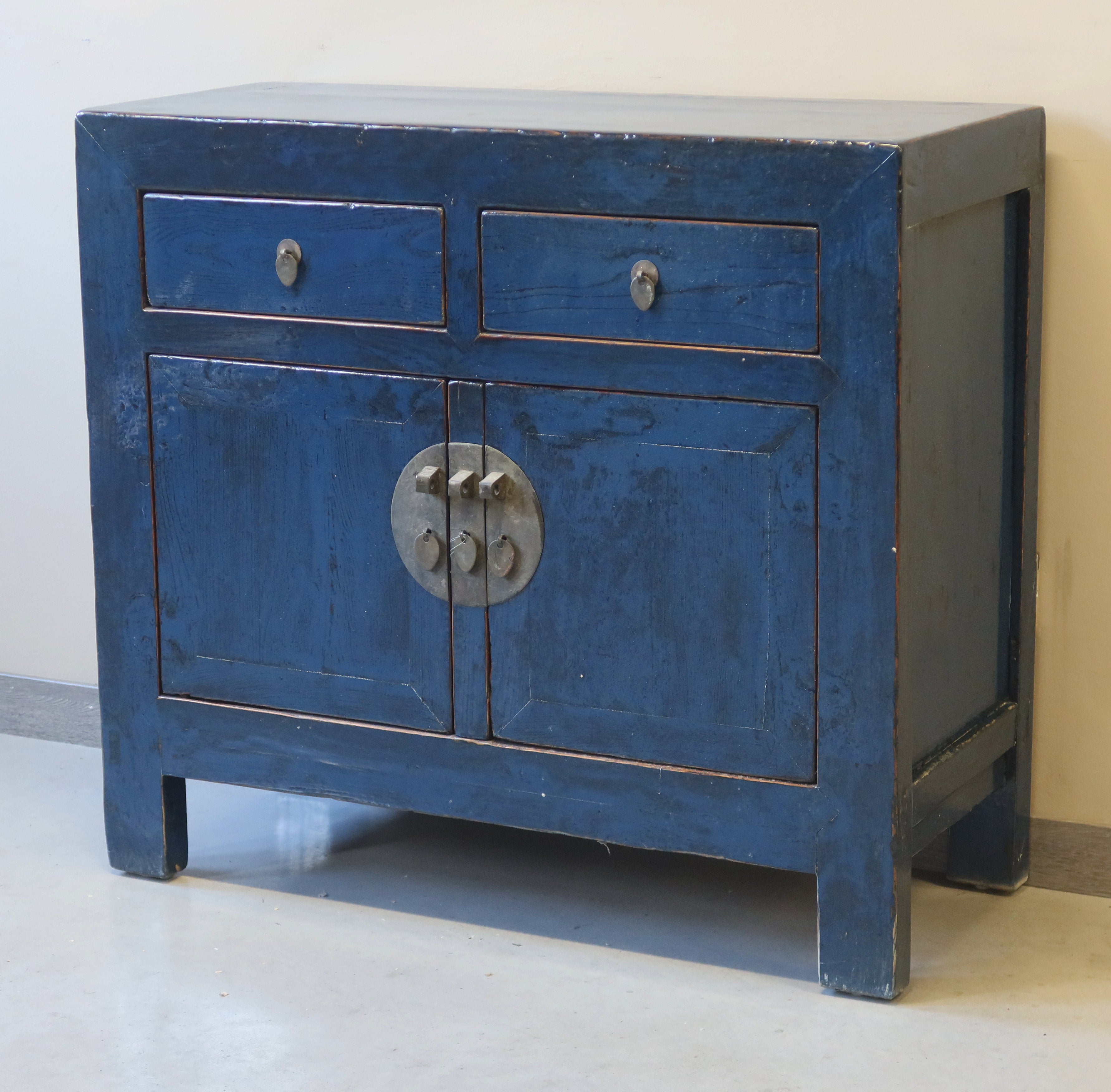 CREDENZINO LACCA BLU 2C2A