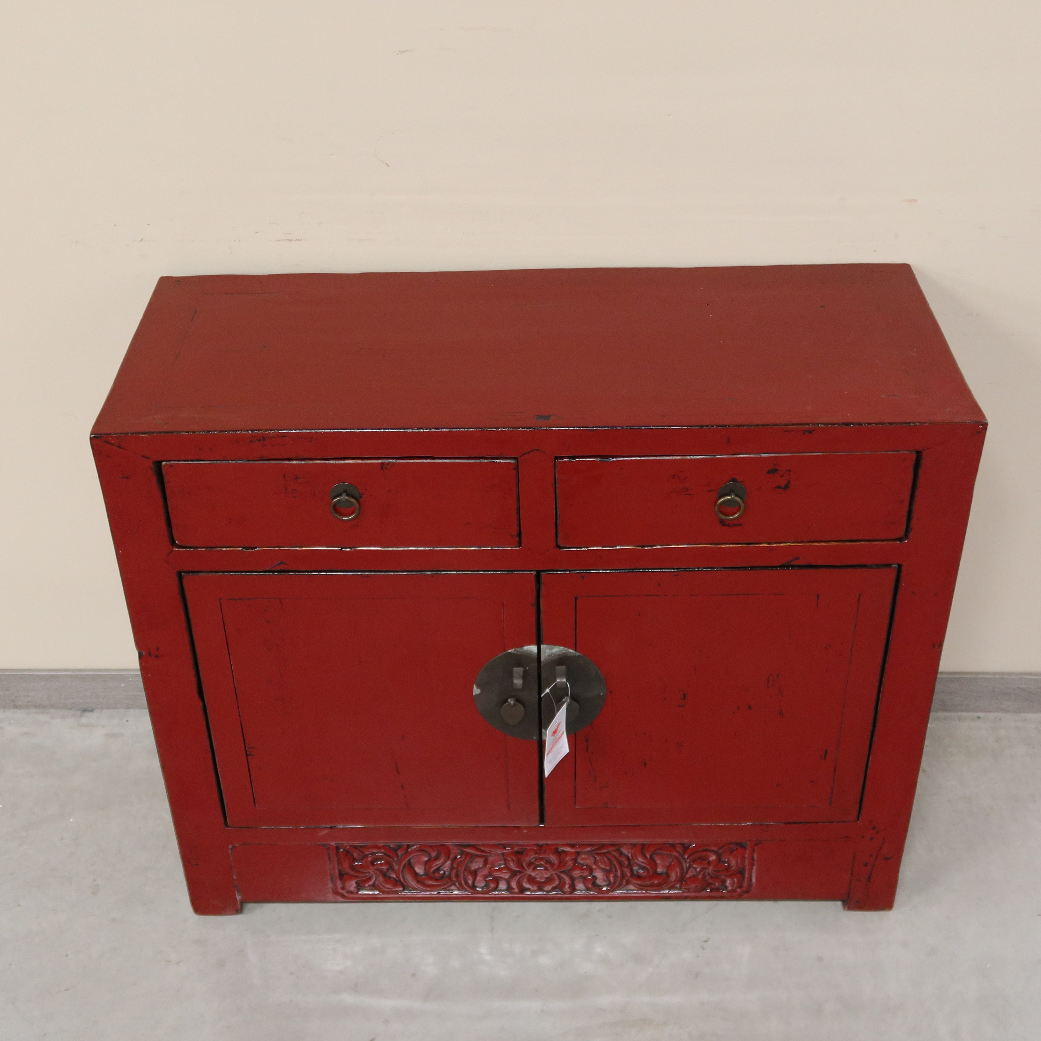 CREDENZA CINESE LACCA BORDEAUX
