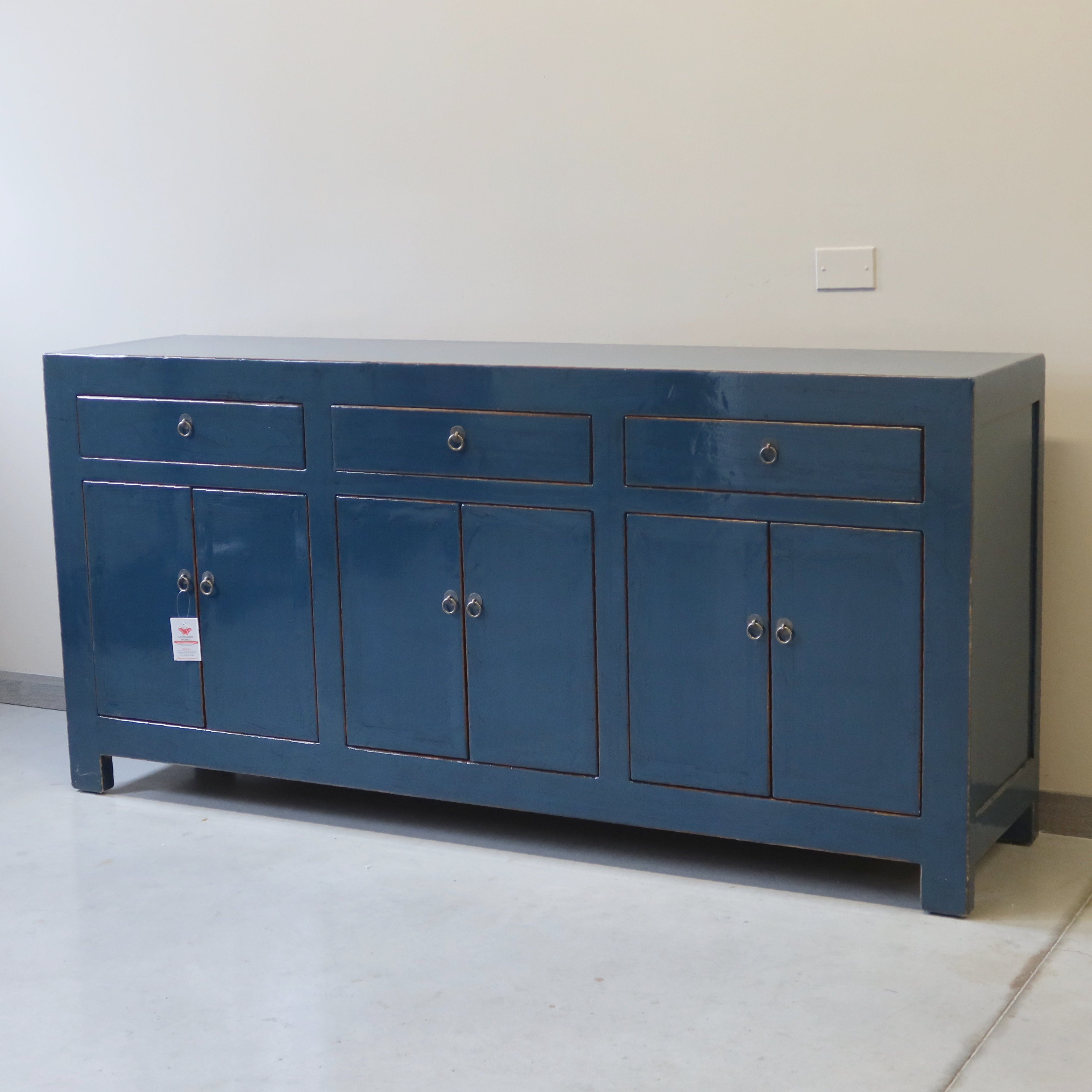 CREDENZA CINESE LACCA BLU