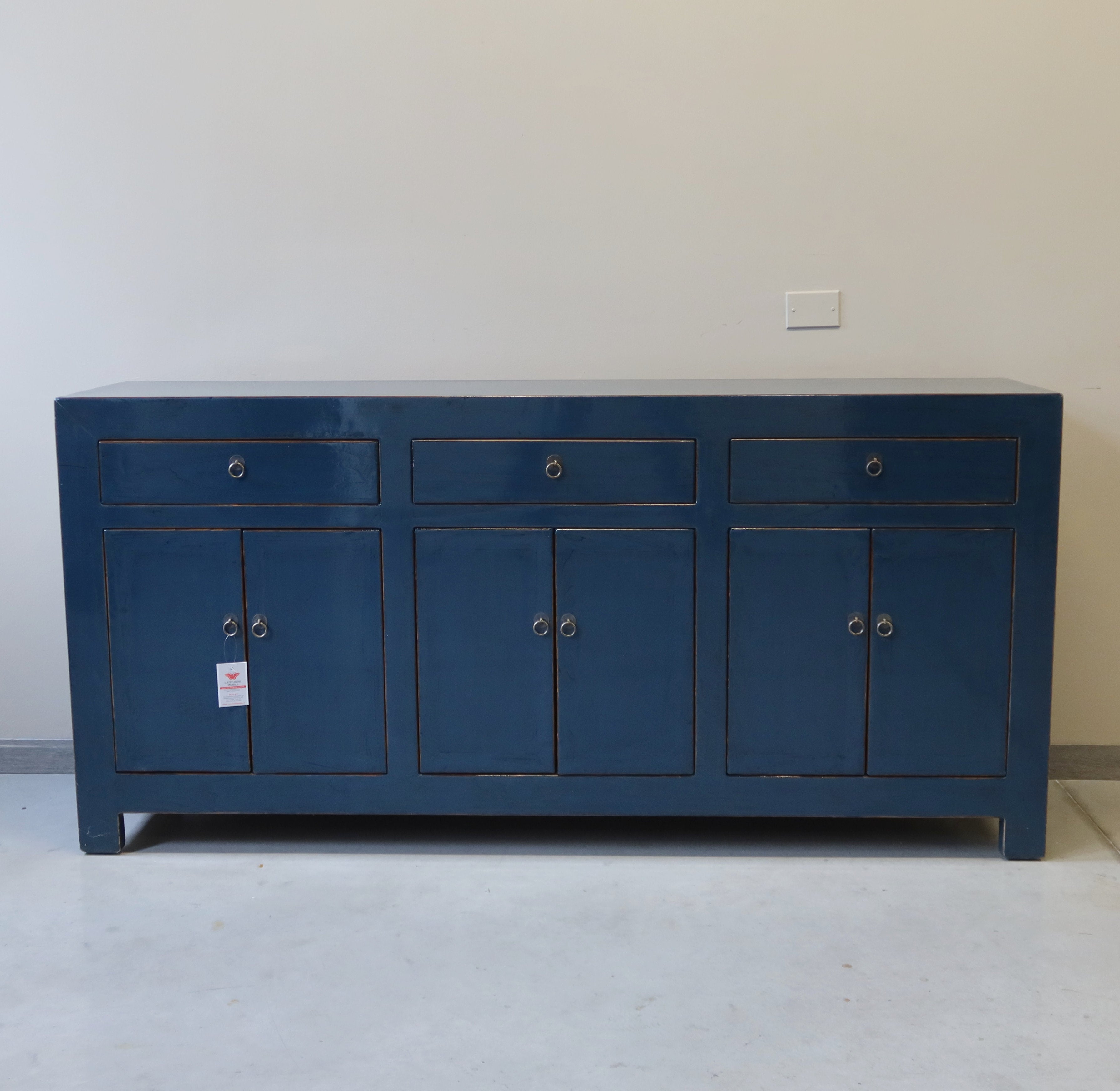 CREDENZA CINESE LACCA BLU