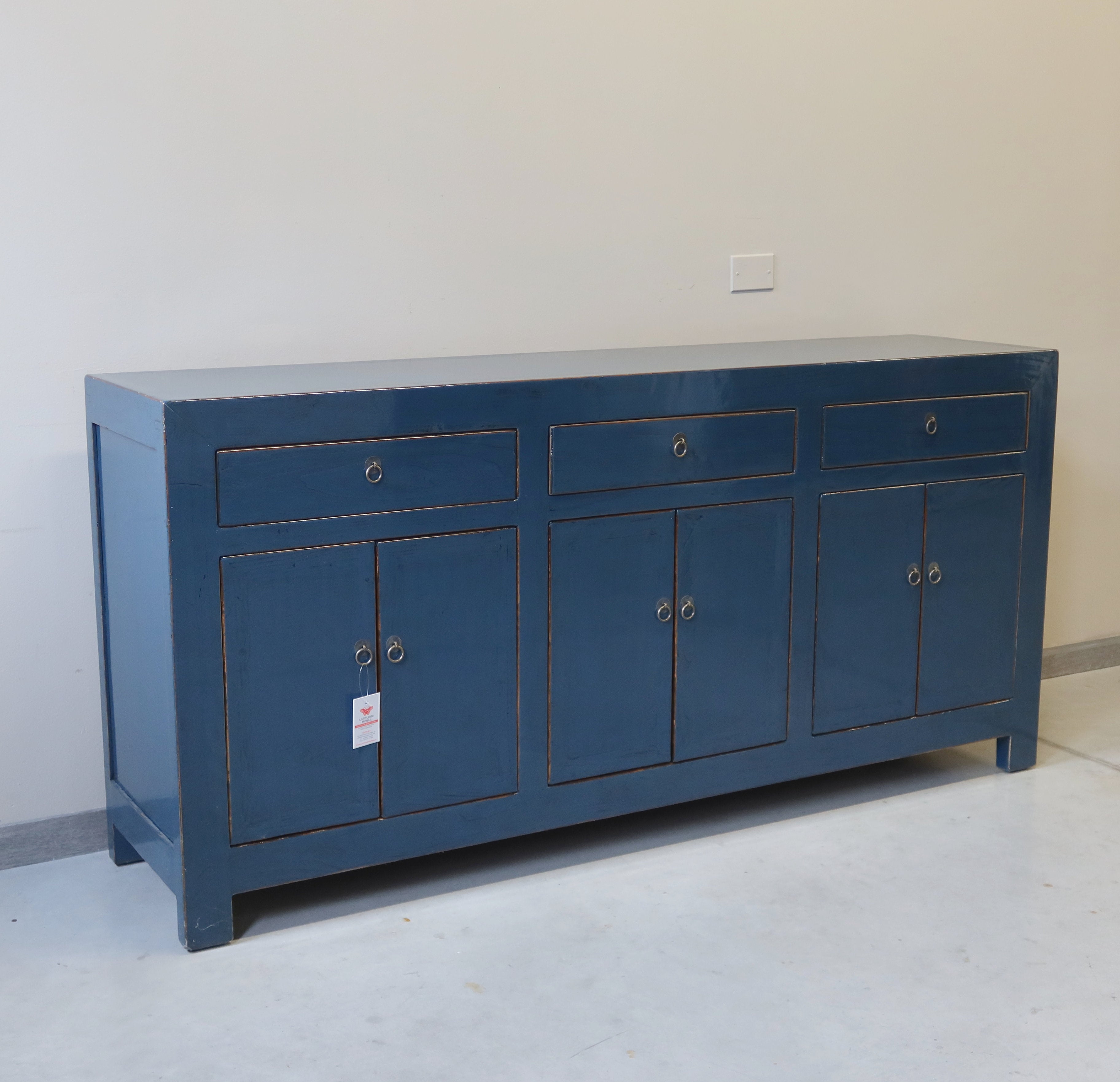 CREDENZA CINESE LACCA BLU