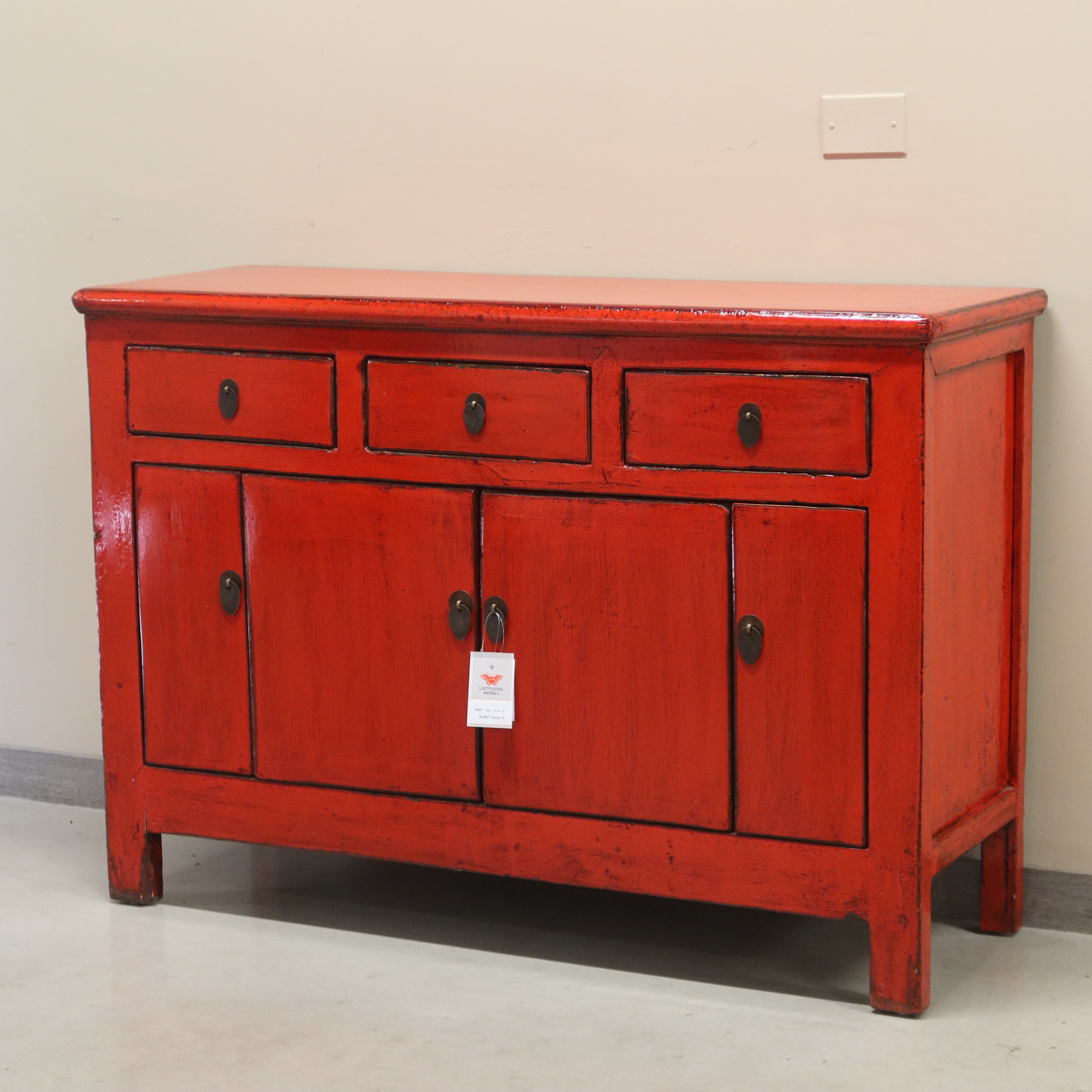BUFFET CORTO CINESE LACCA ROSSA