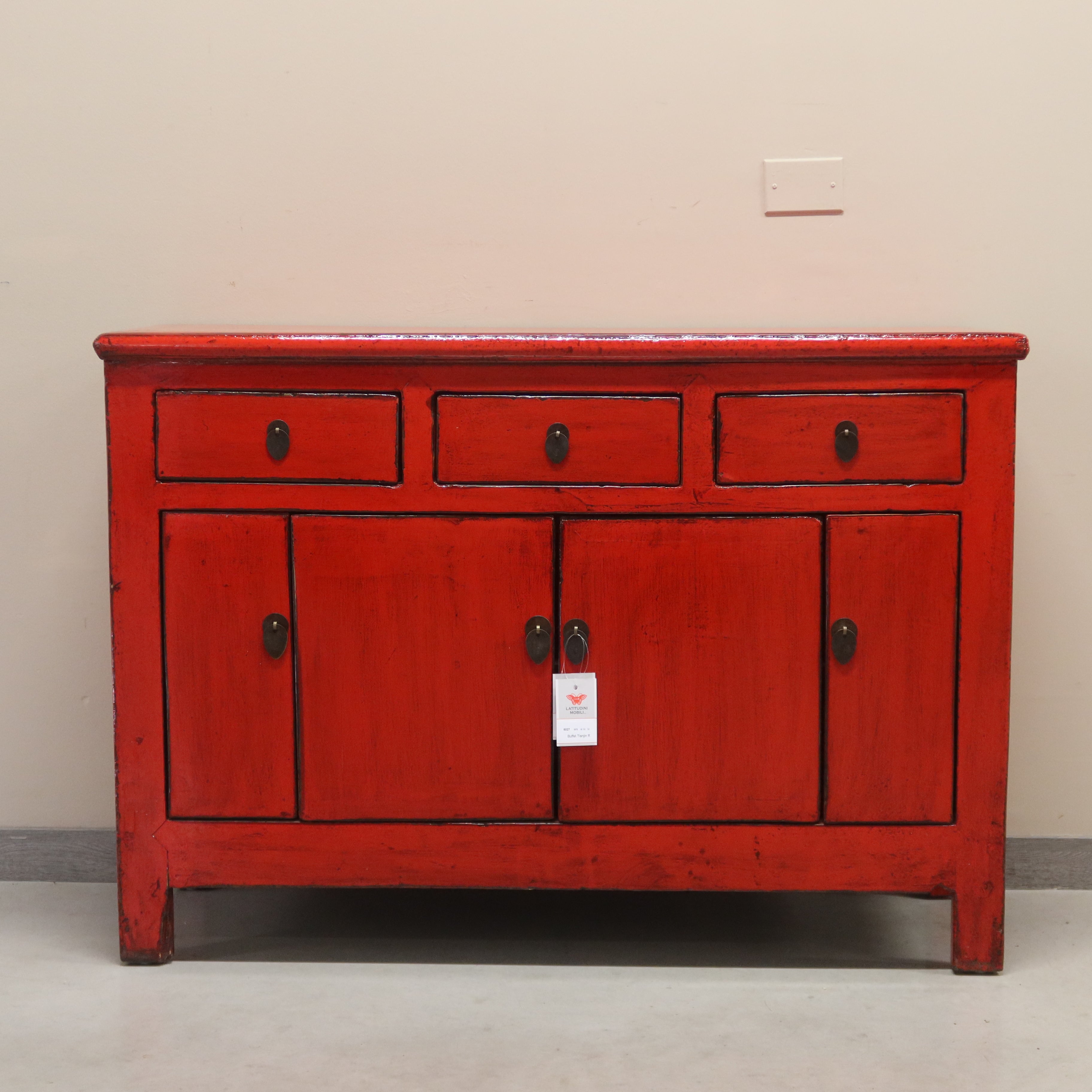 BUFFET CORTO CINESE LACCA ROSSA