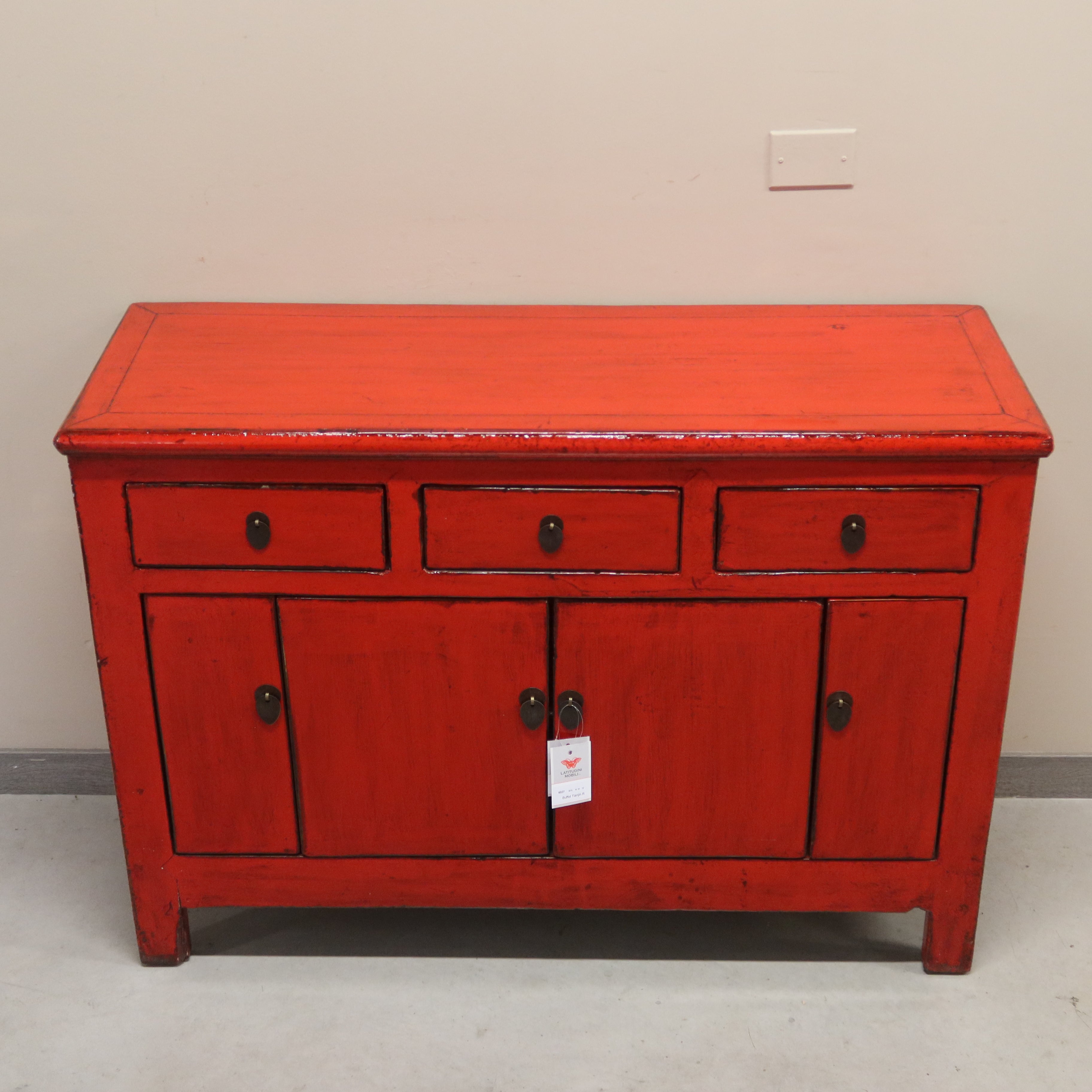 BUFFET CORTO CINESE LACCA ROSSA