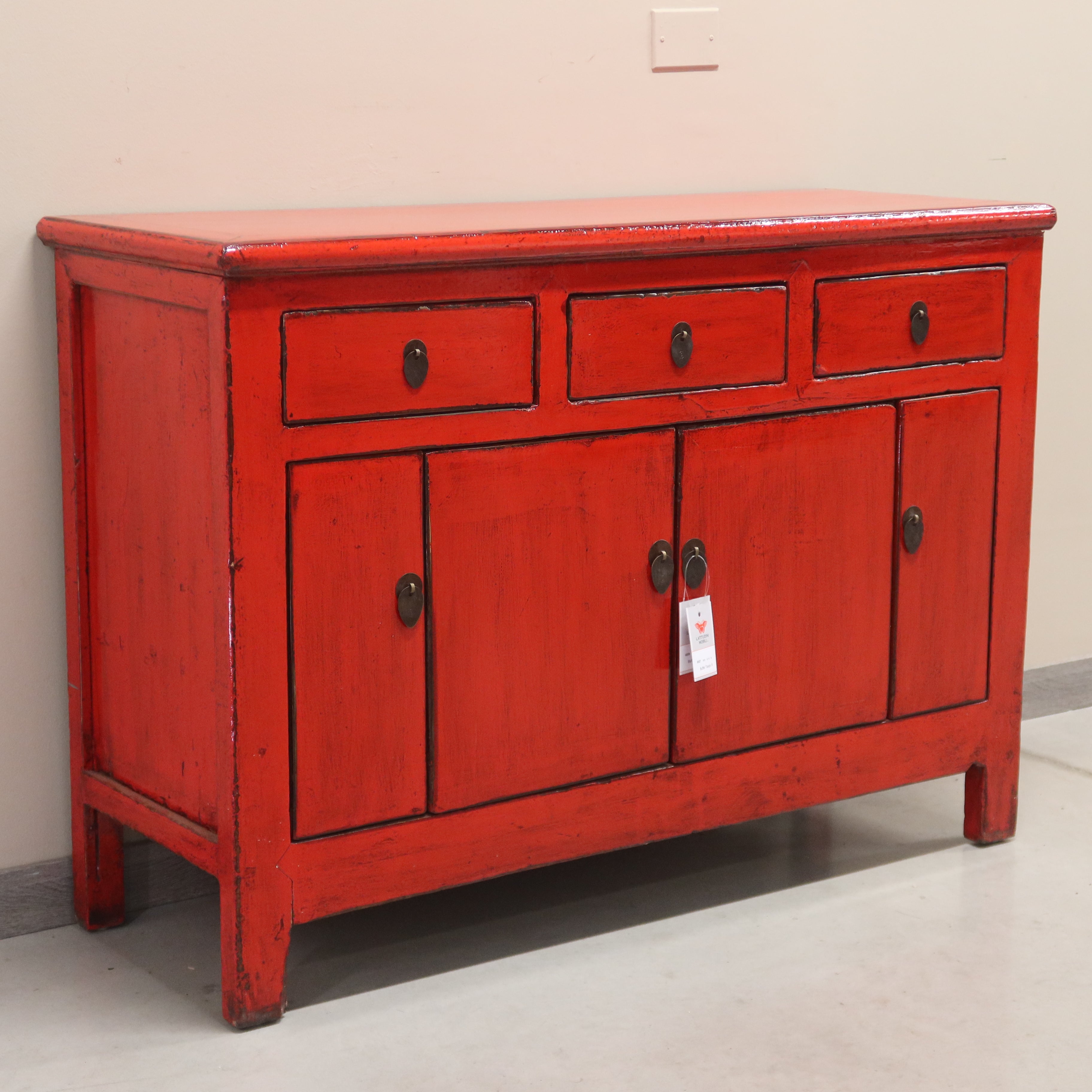 BUFFET CORTO CINESE LACCA ROSSA