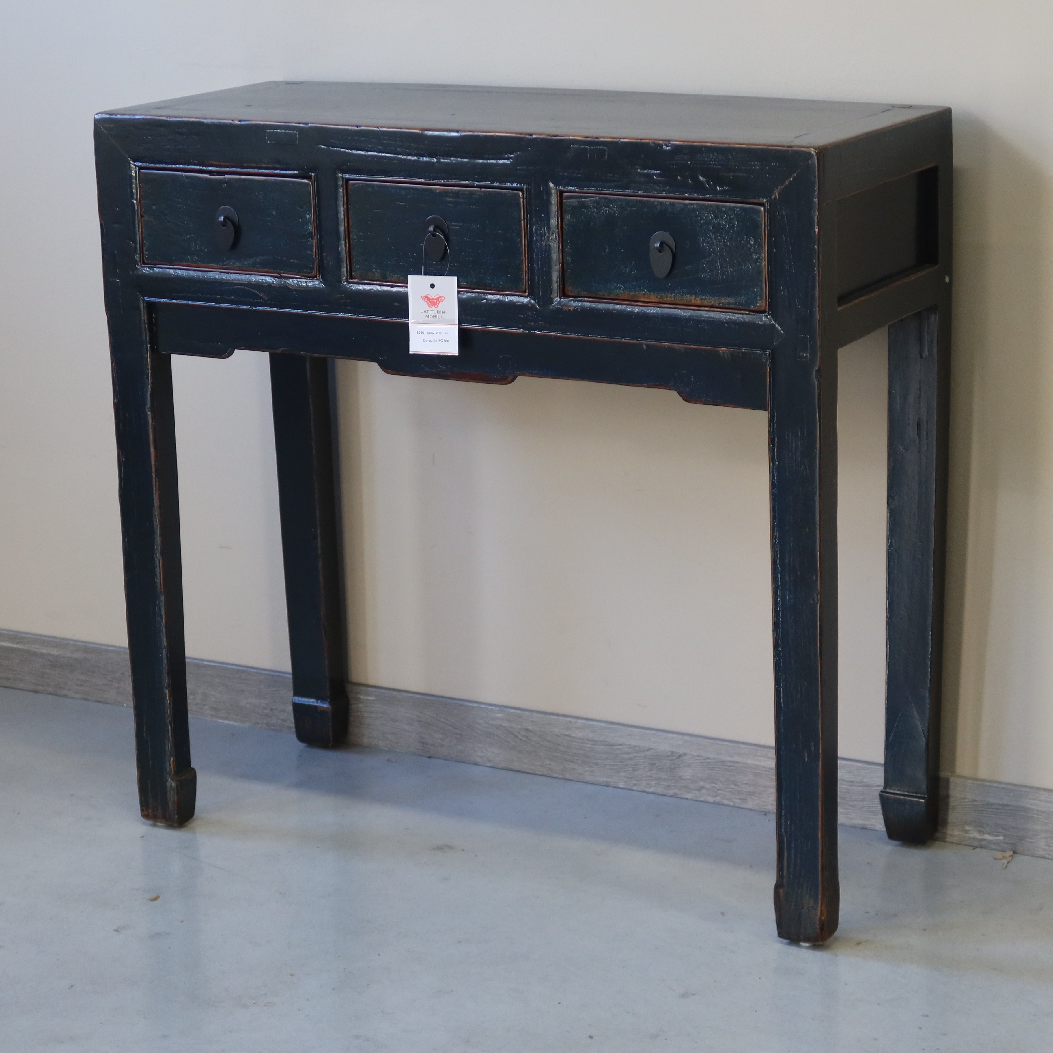 CONSOLLE CINESE LACCA BLU 3C