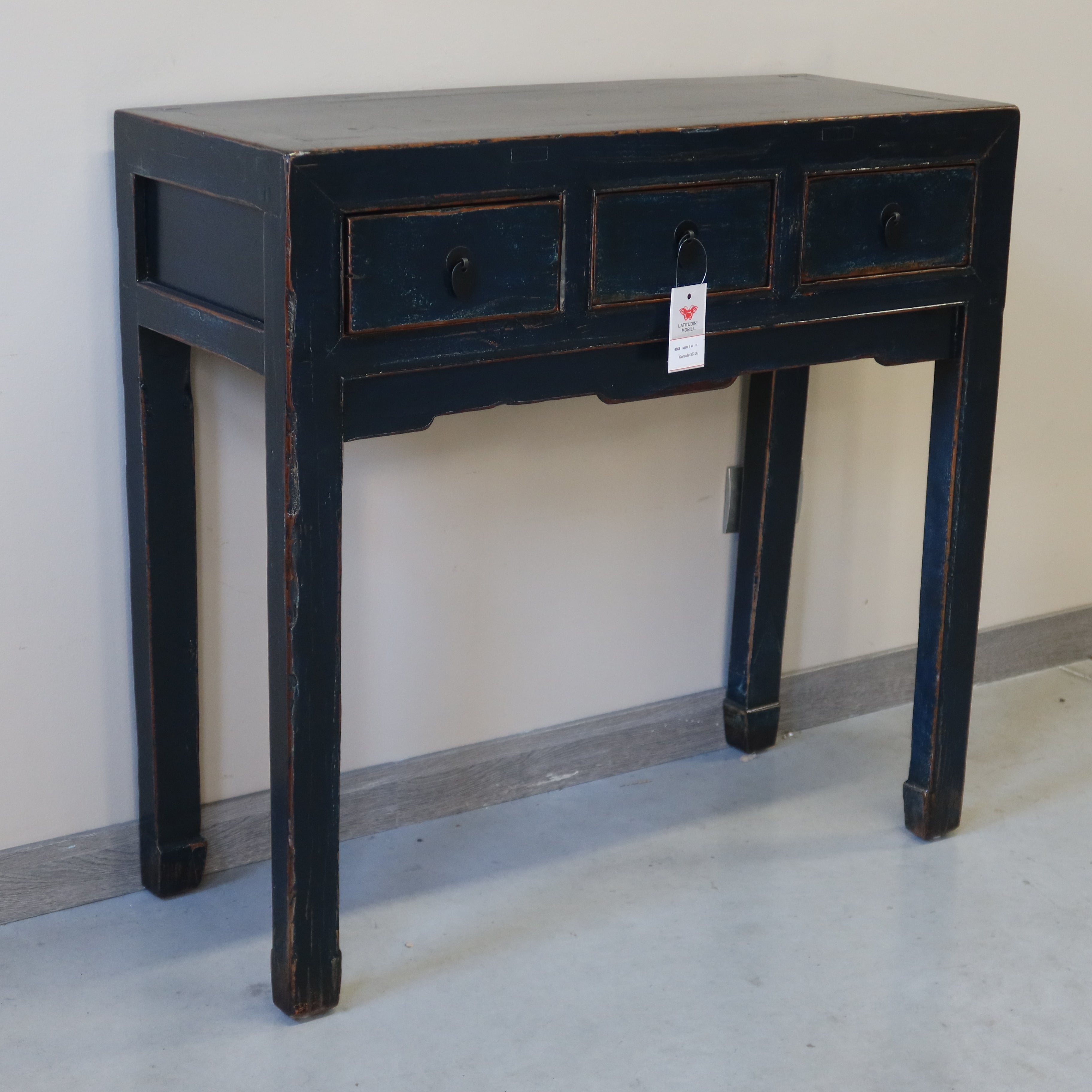 CONSOLLE CINESE LACCA BLU 3C