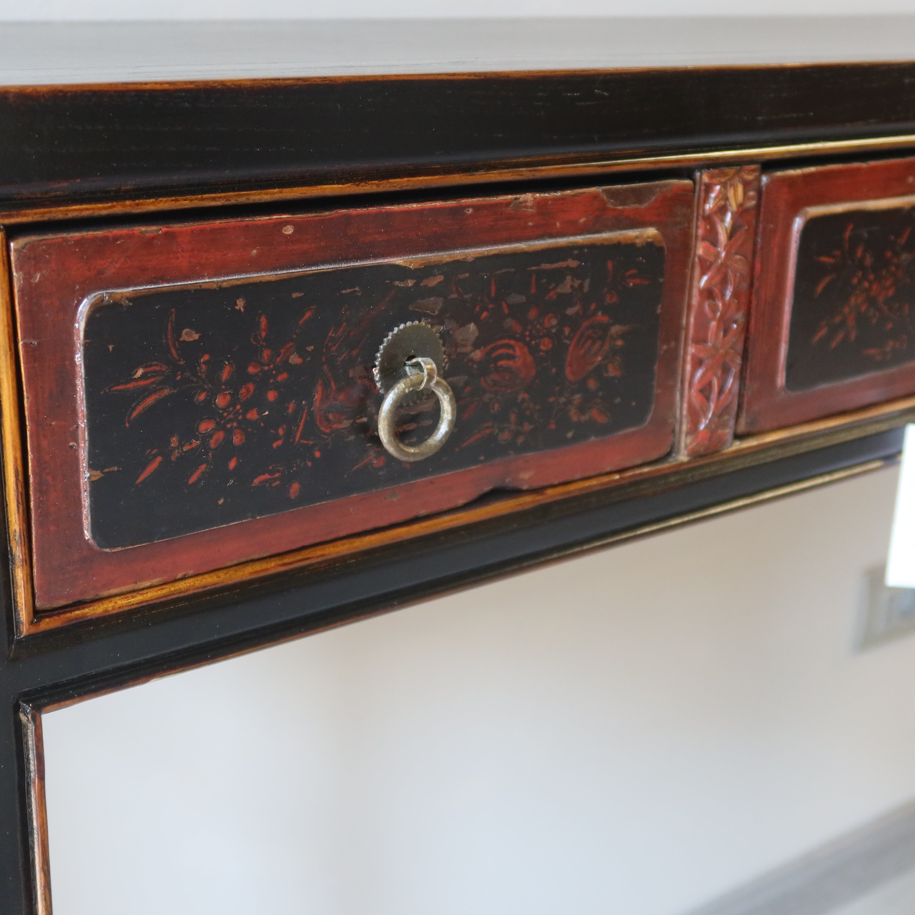 CONSOLLE CINESE 4 CASSETTI DECORATI