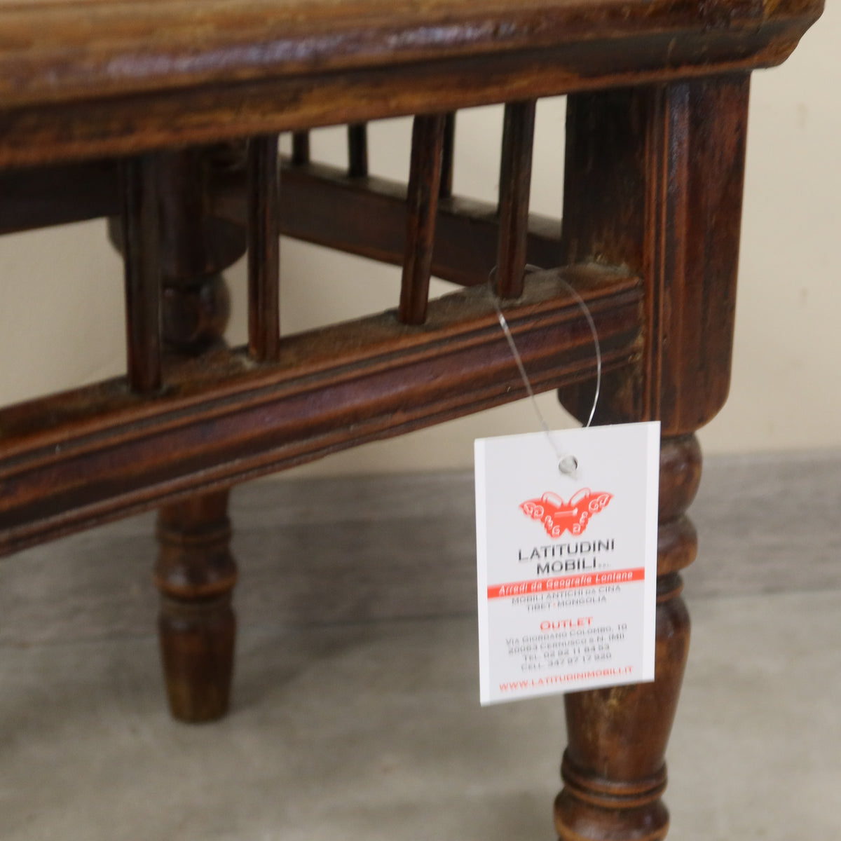 SGABELLO QUADRATO OLMO CINESE PIANO RATTAN