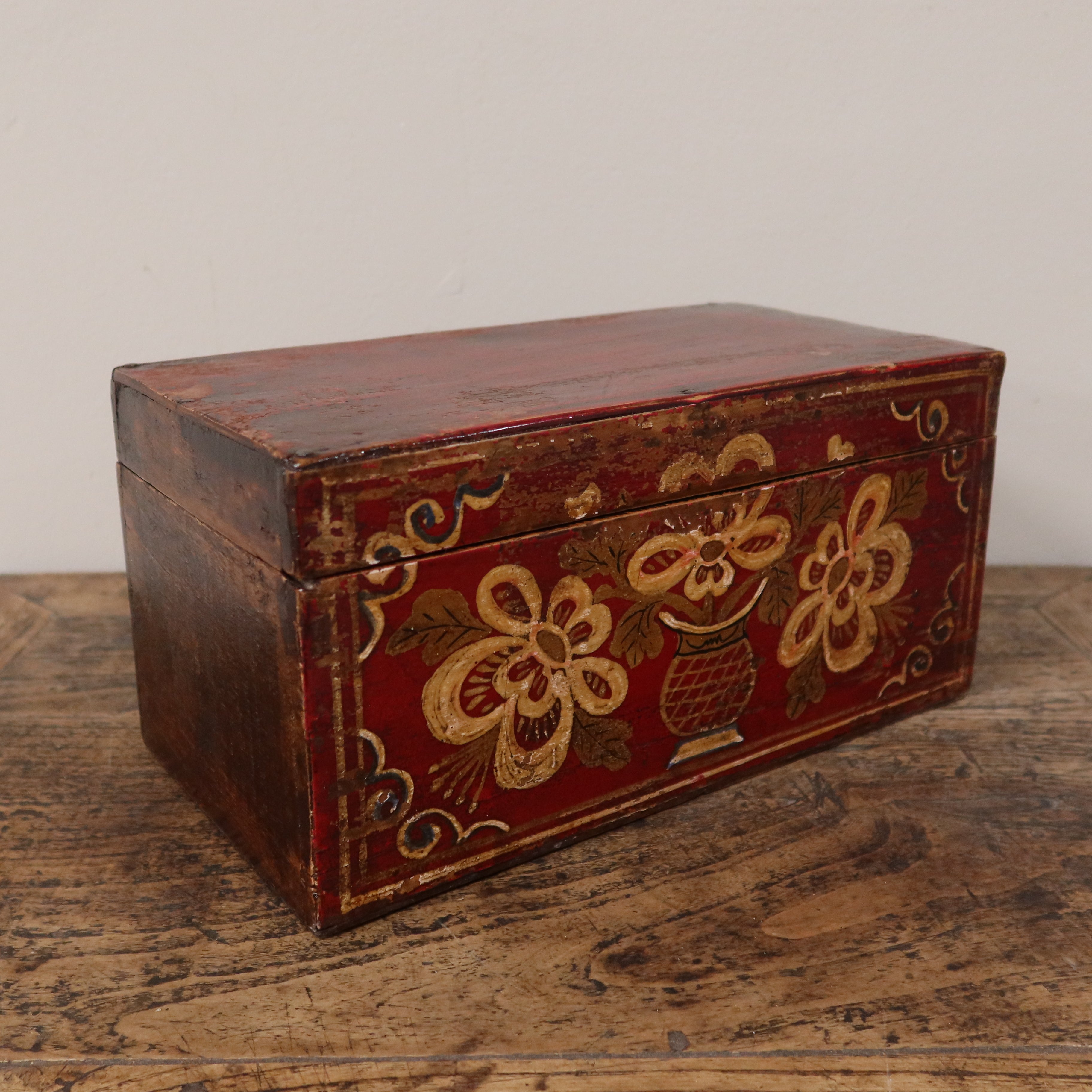 SCATOLA DECORATA DELLA MONGOLIA