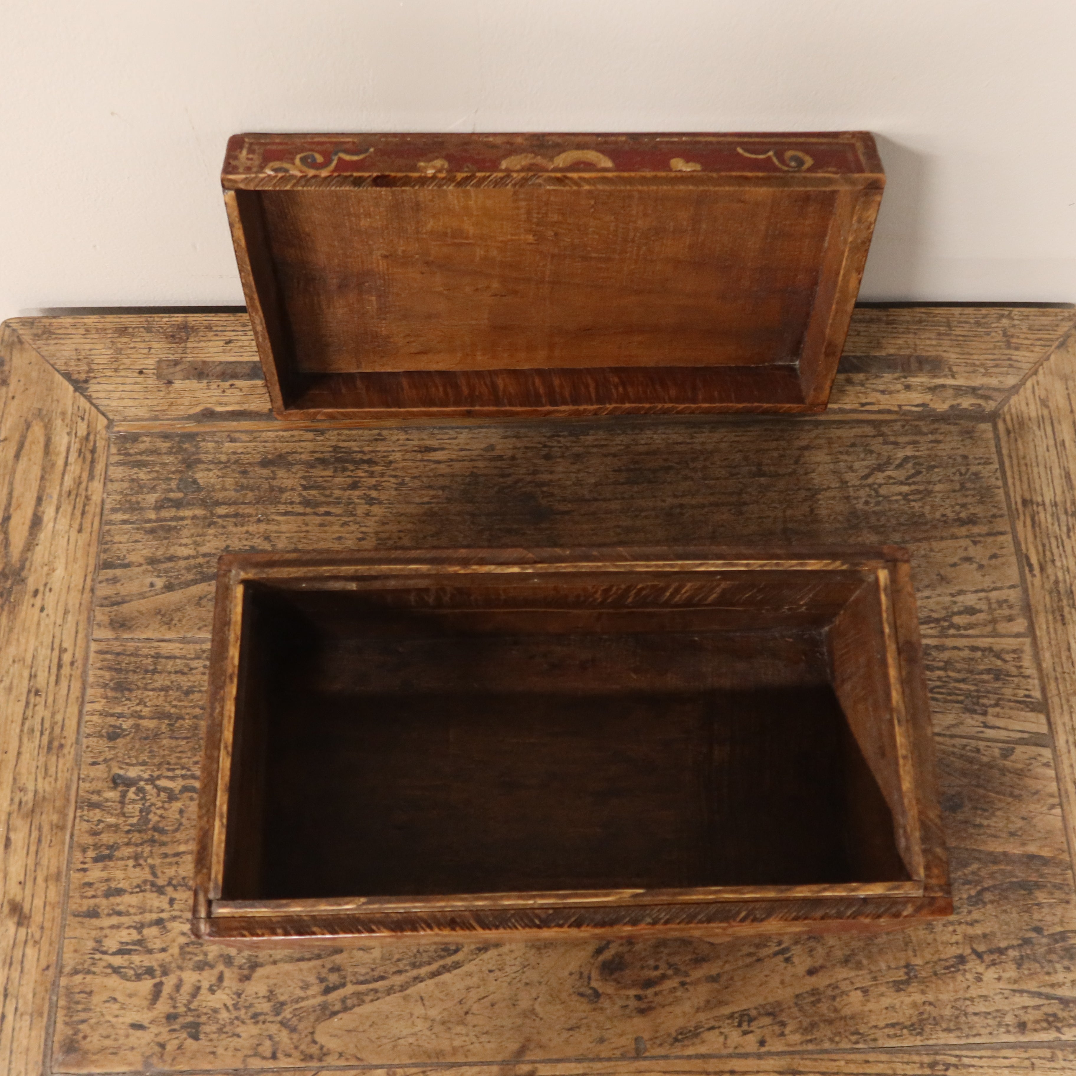 SCATOLA DECORATA DELLA MONGOLIA