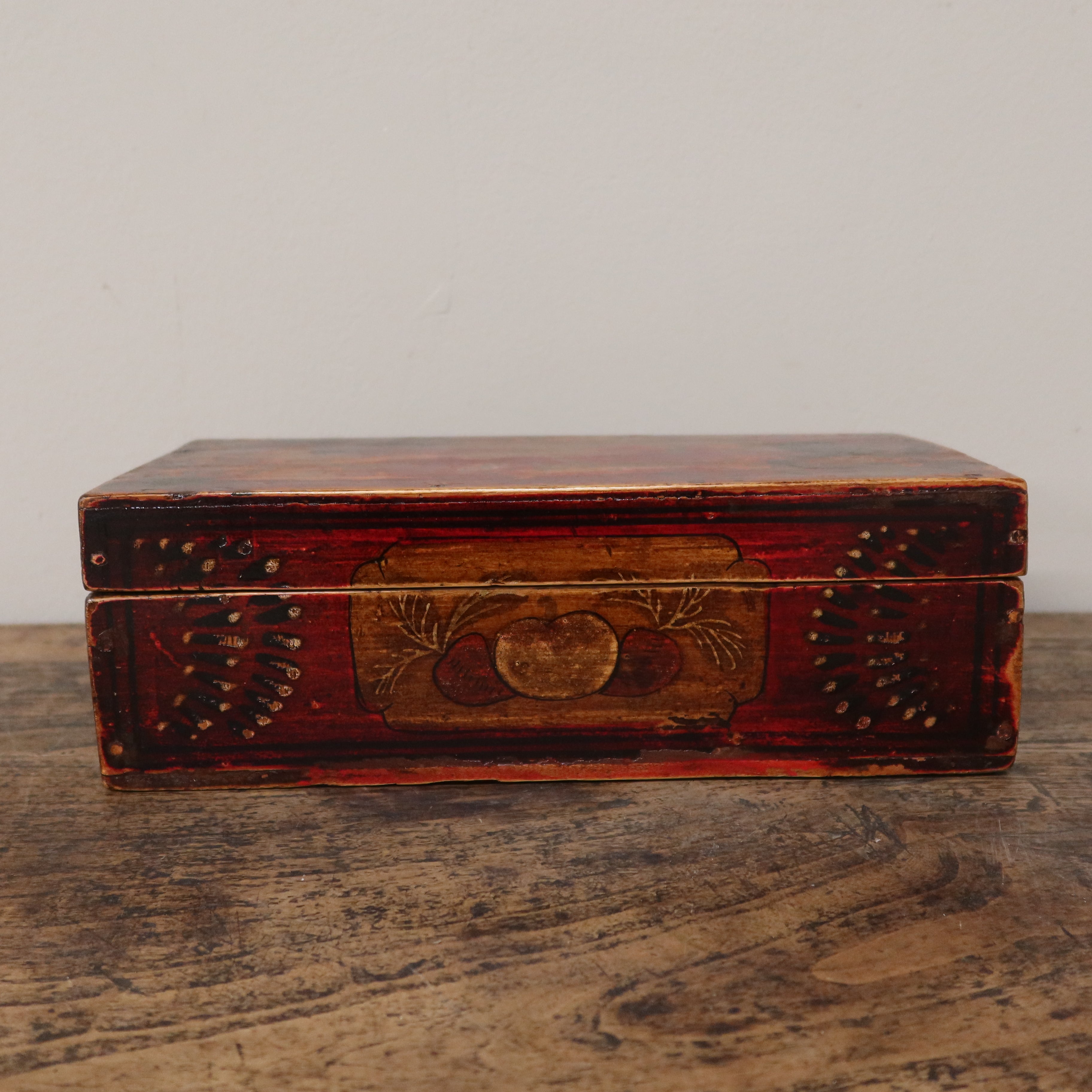 SCATOLA DECORATA DELLA MONGOLIA