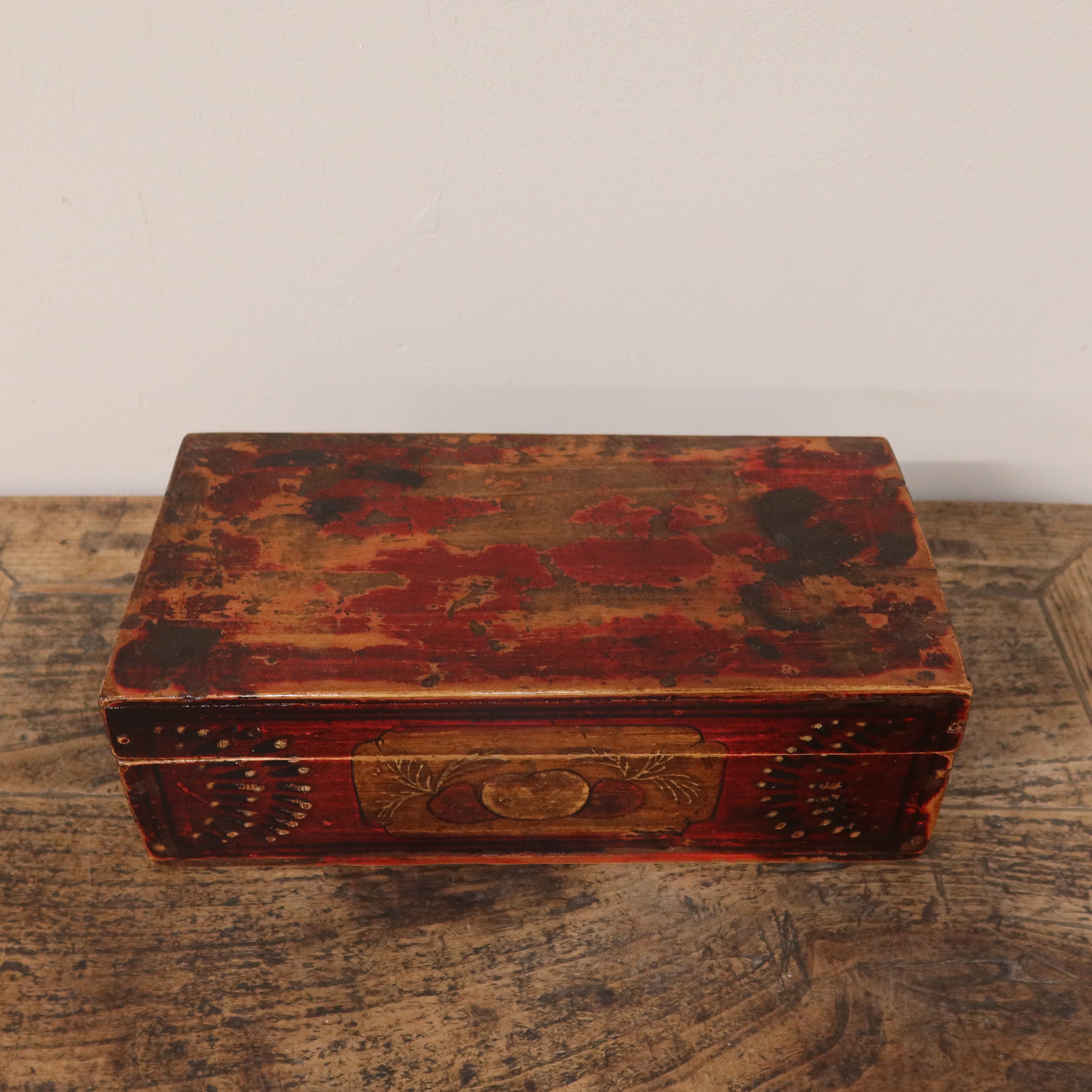 SCATOLA DECORATA DELLA MONGOLIA