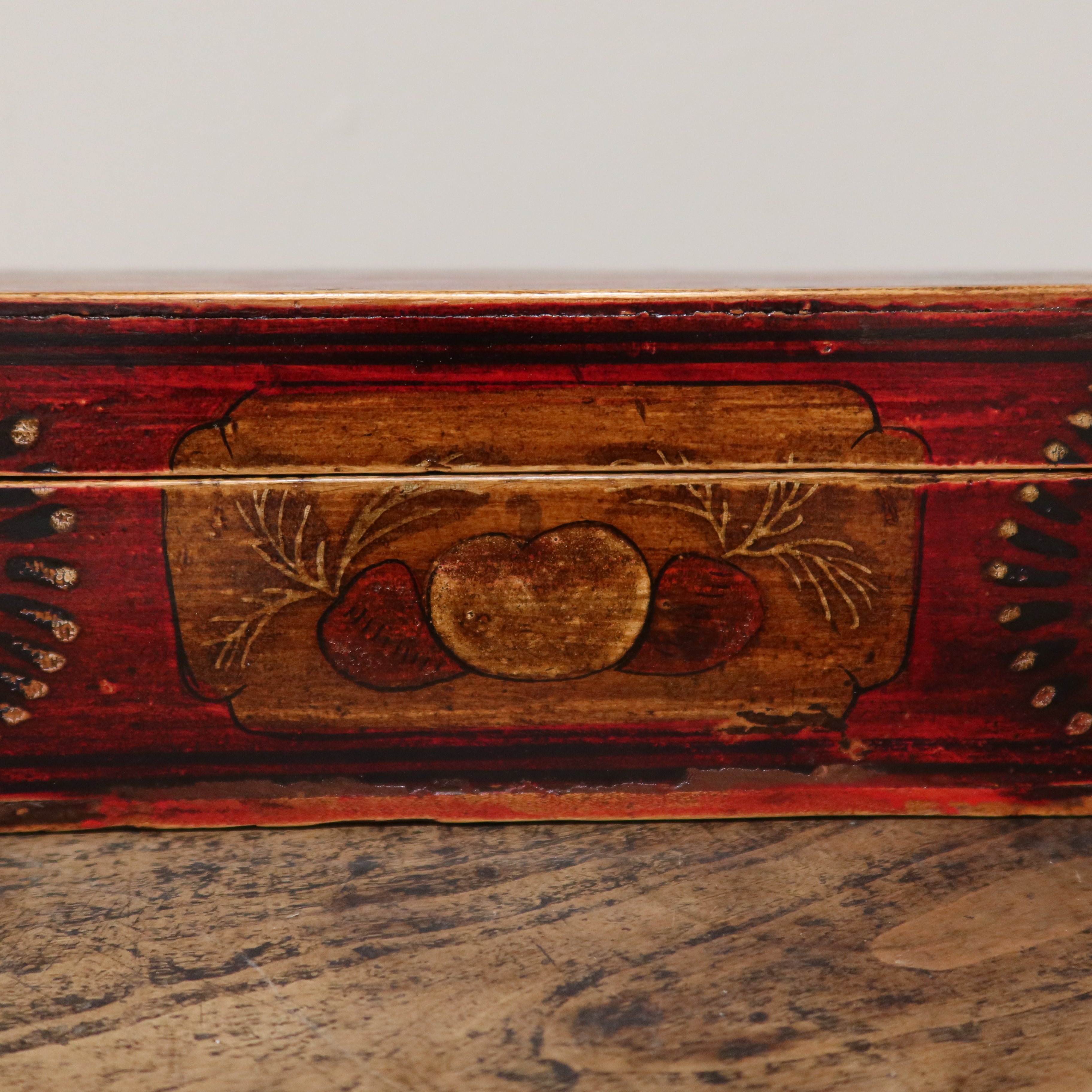 SCATOLA DECORATA DELLA MONGOLIA