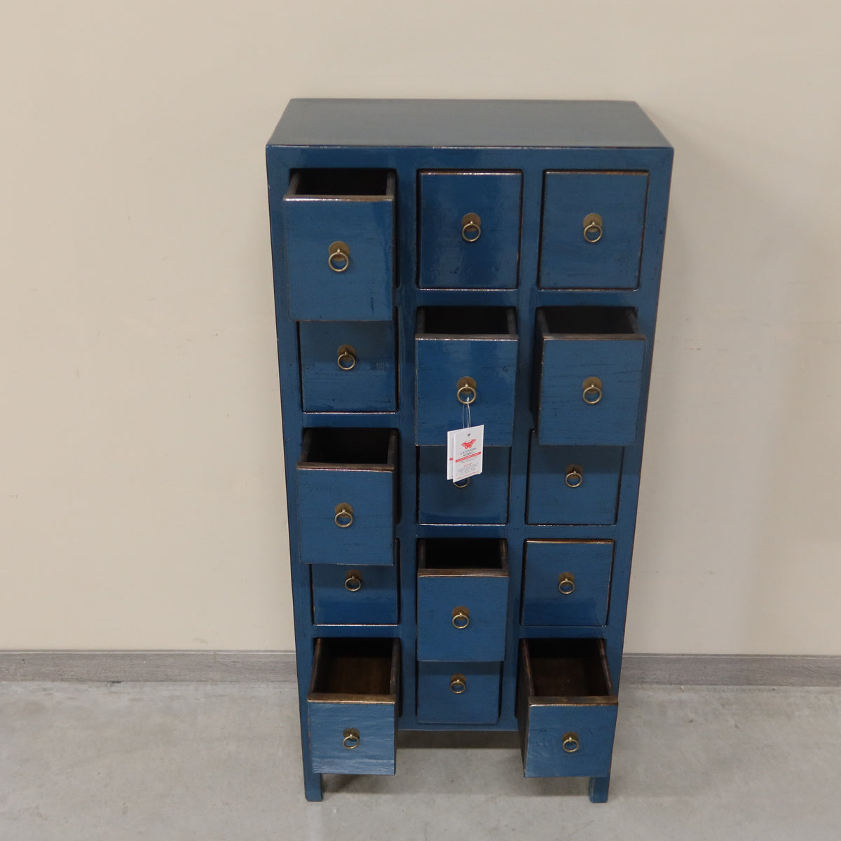 MOBILE CASSETTIERA LACCA BLU 15C