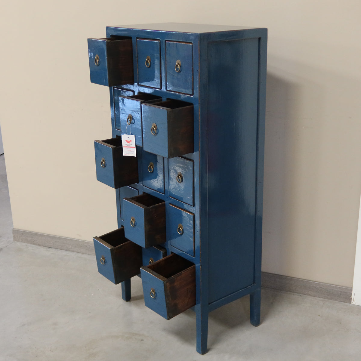 MOBILE CASSETTIERA LACCA BLU 15C