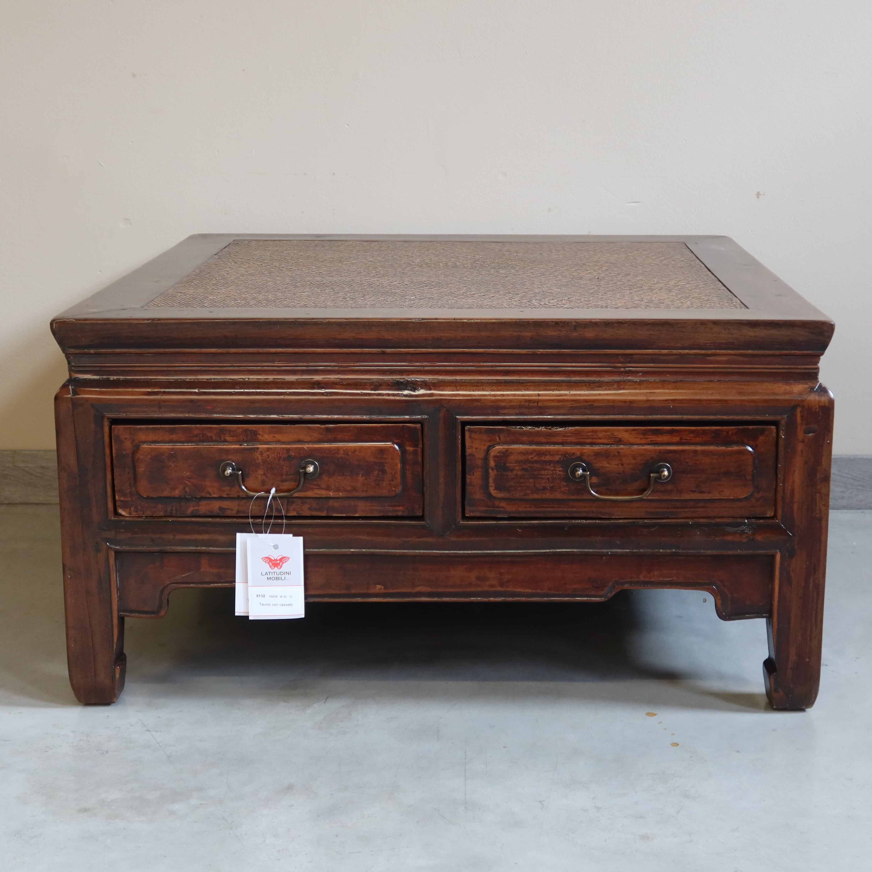 TAVOLO OLMO CINESE 4C PIANO RATTAN