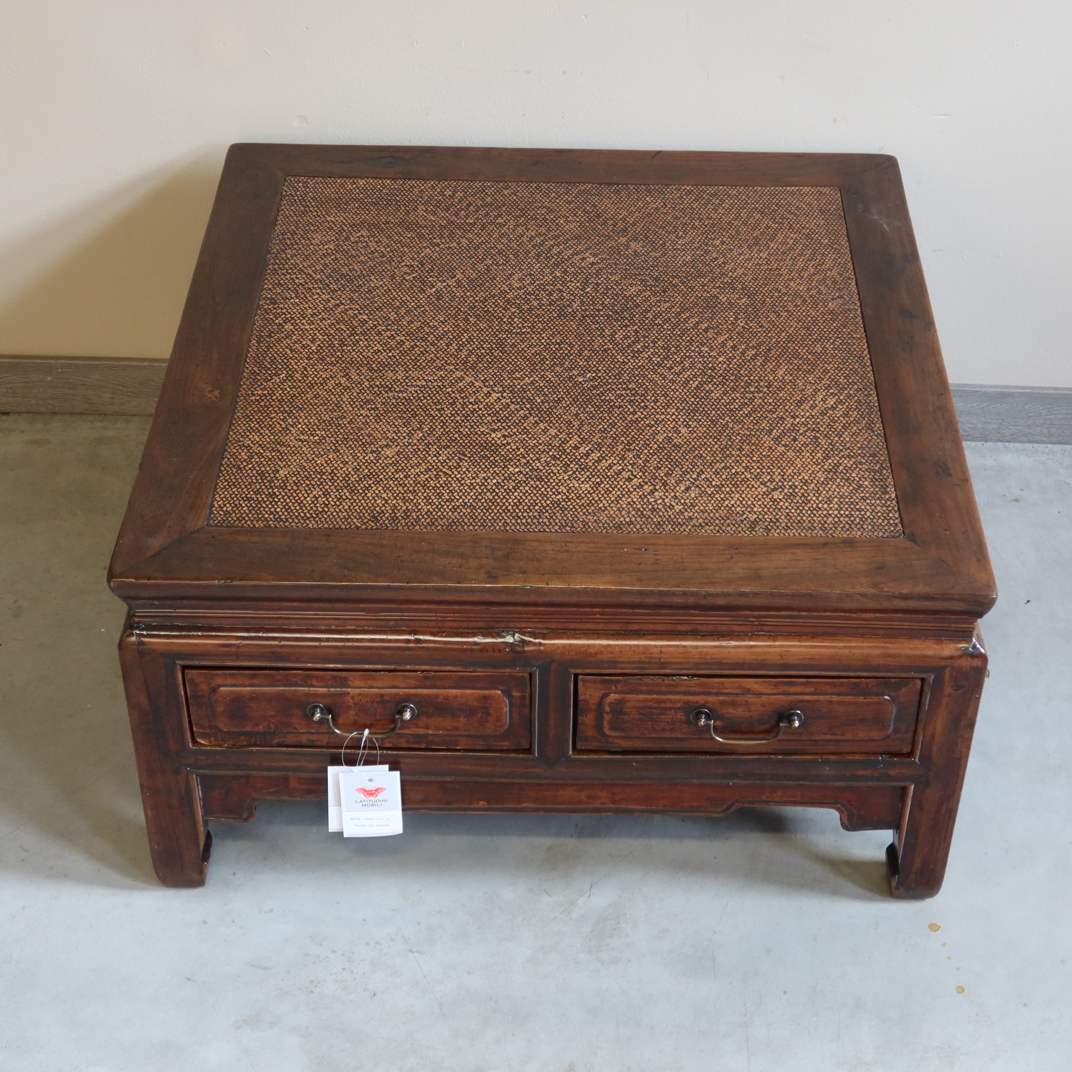 TAVOLO OLMO CINESE 4C PIANO RATTAN
