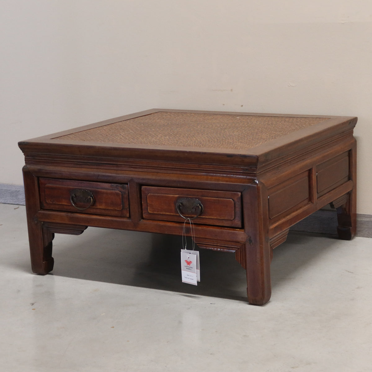 TAVOLO OLMO CINESE 4C PIANO RATTAN