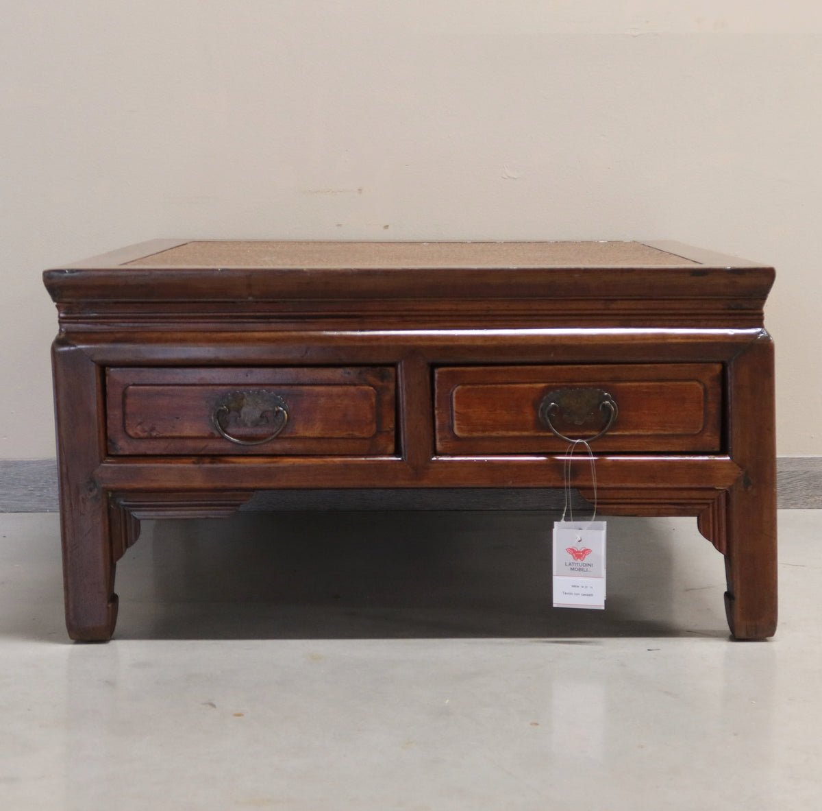 TAVOLO OLMO CINESE 4C PIANO RATTAN