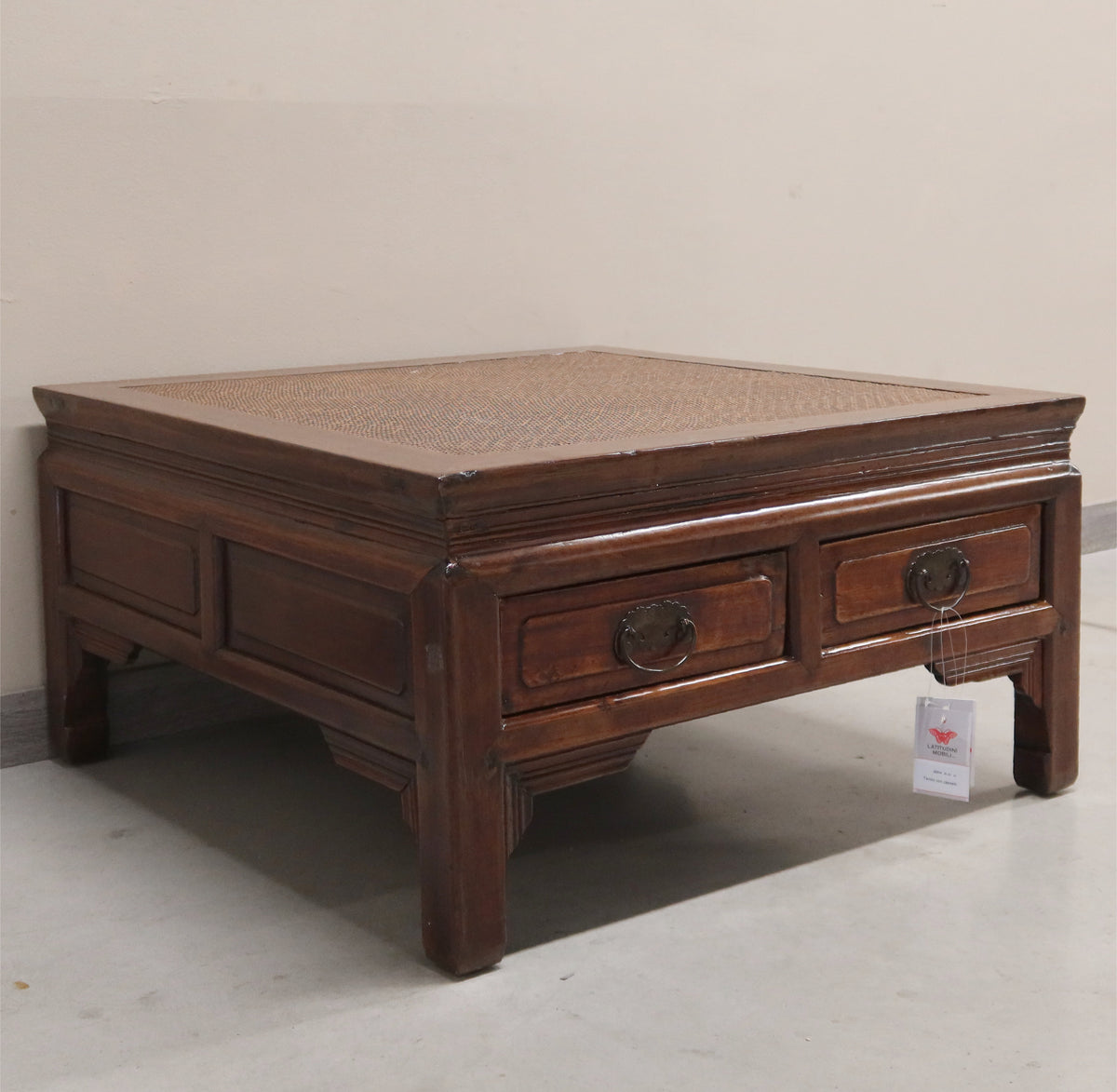 TAVOLO OLMO CINESE 4C PIANO RATTAN