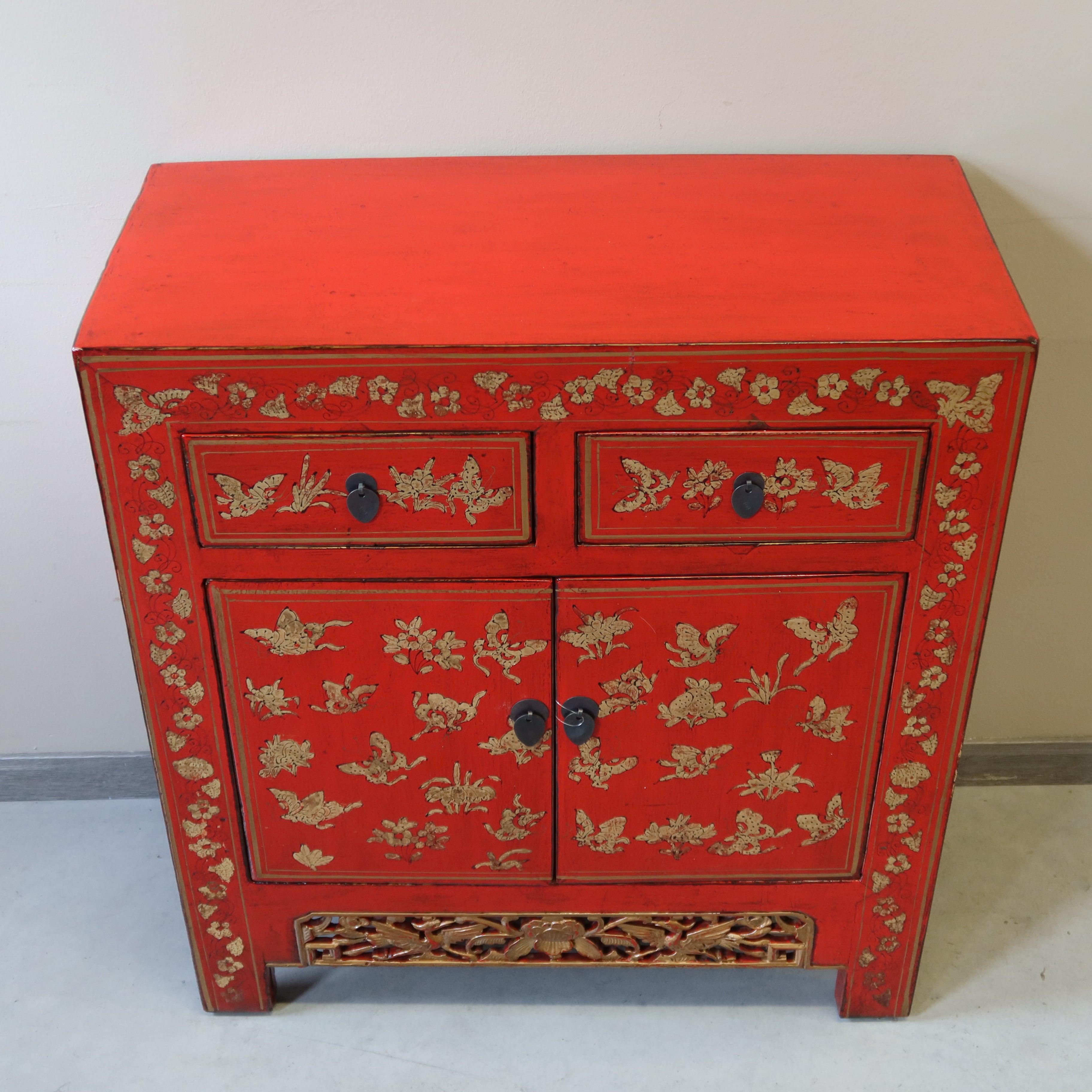 CREDENZINA CINESE DELLO SHANXI DECORATA