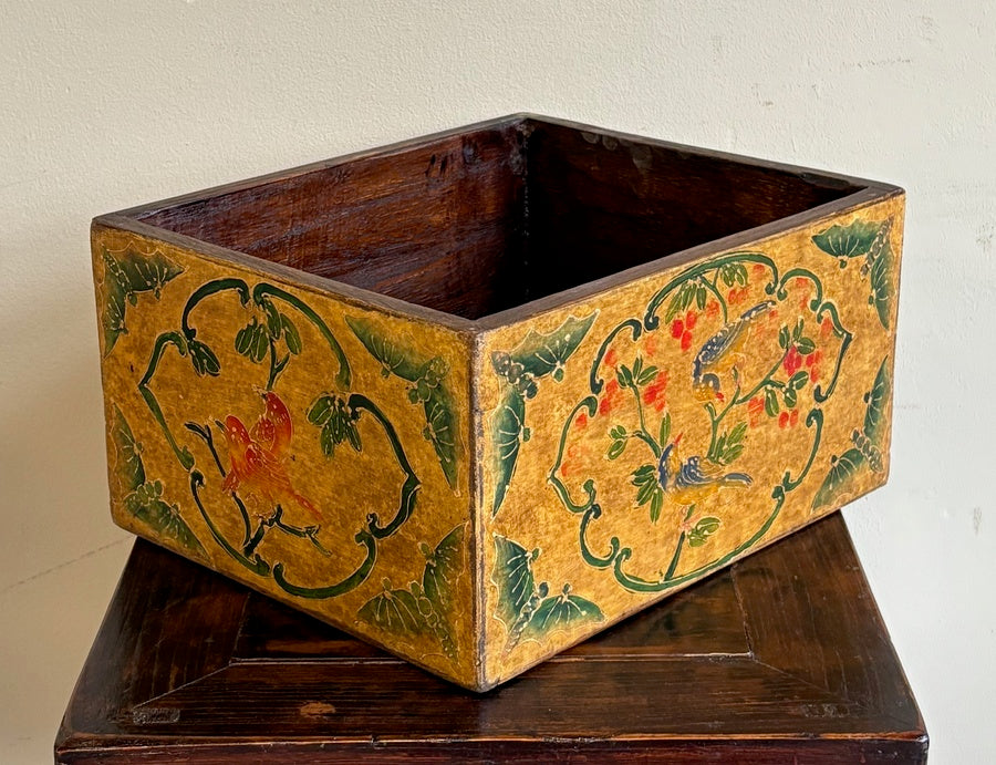 CONTENITORE TIBET DECORATO