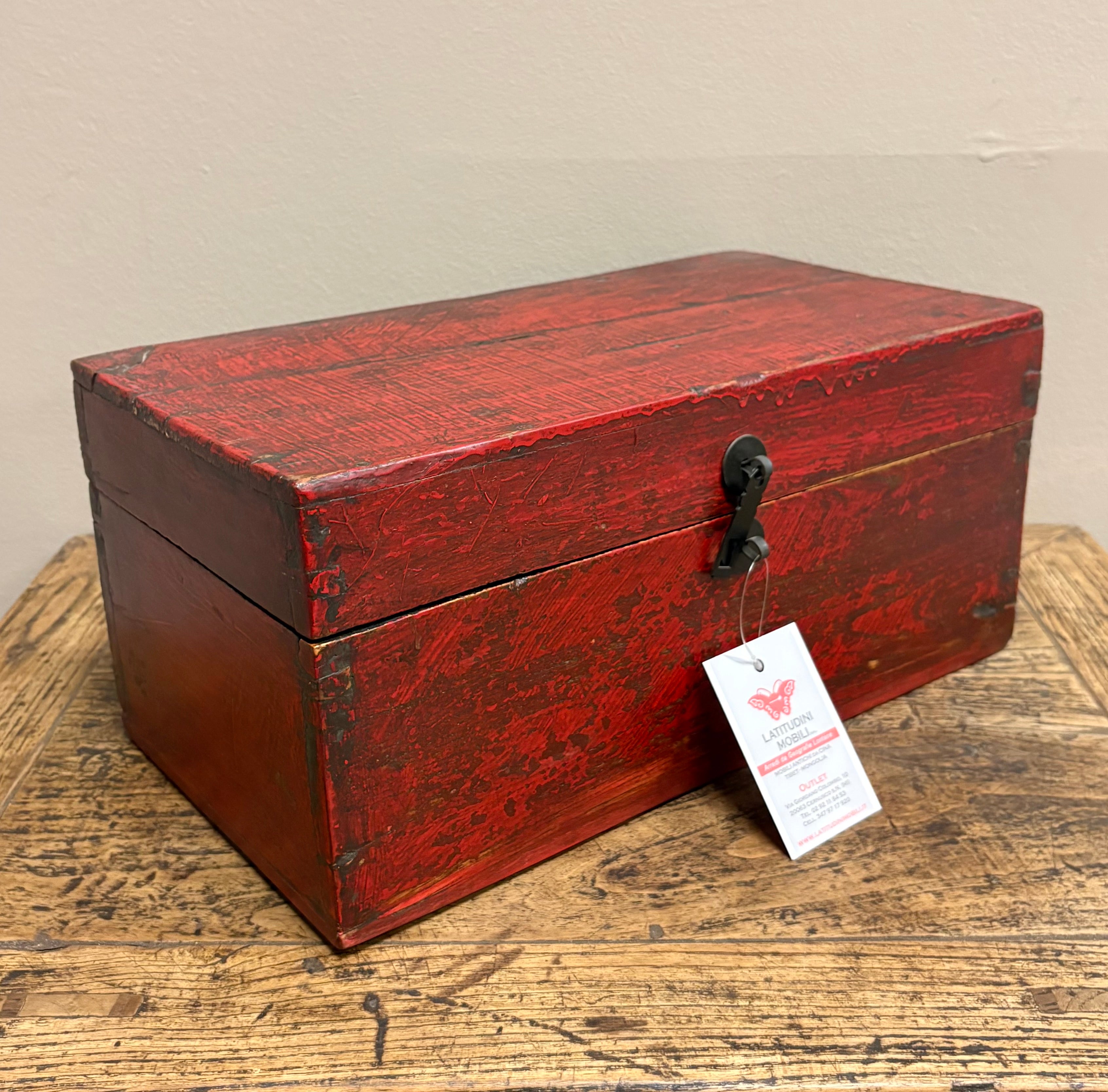 BAULETTO CINESE LACCA ROSSA