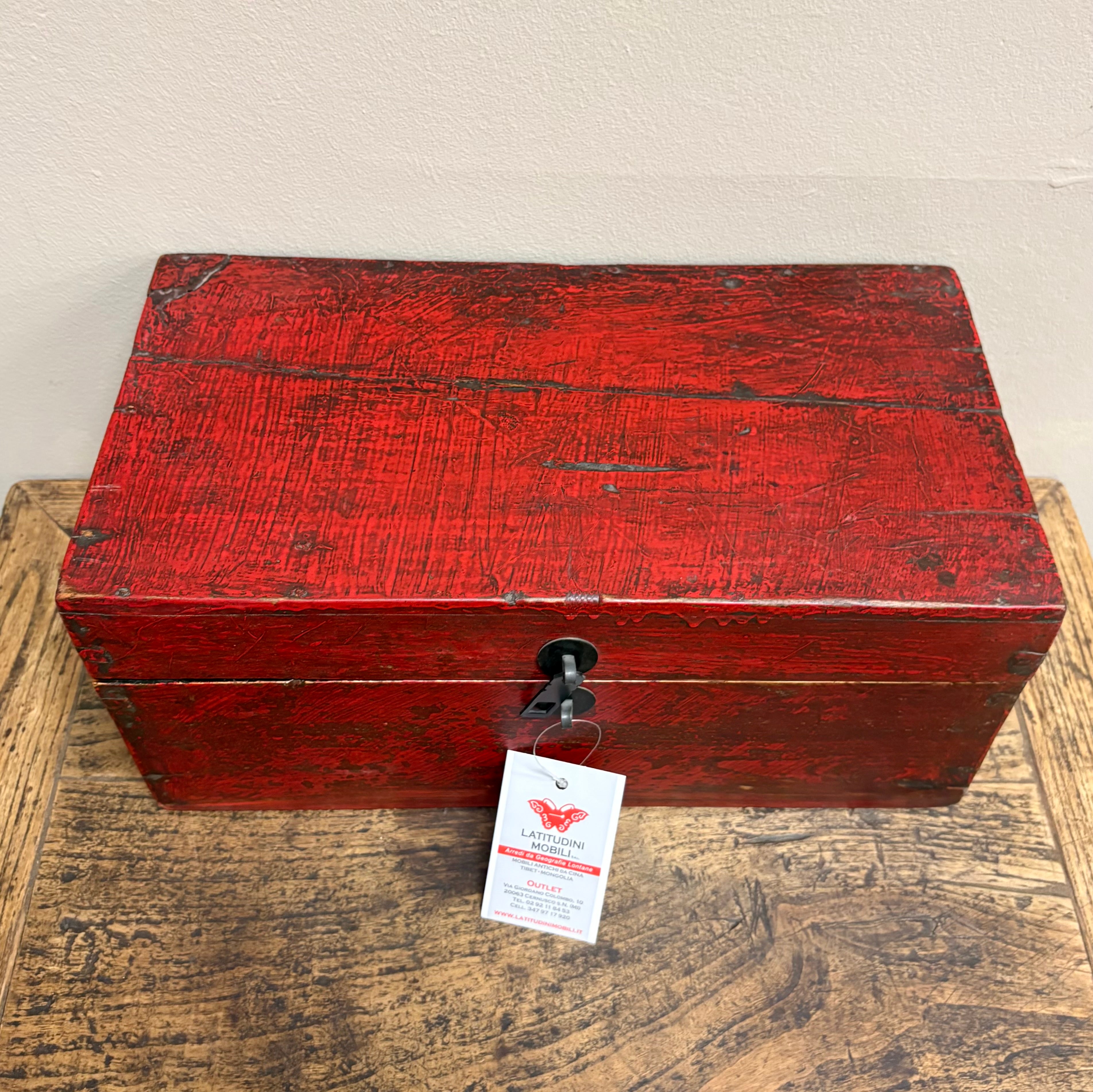 BAULETTO CINESE LACCA ROSSA