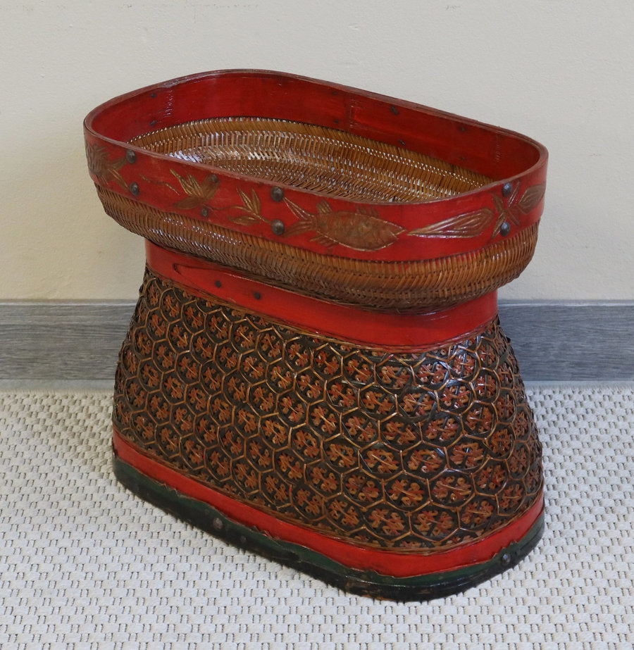 CESTA DA THE' IN BAMBU'